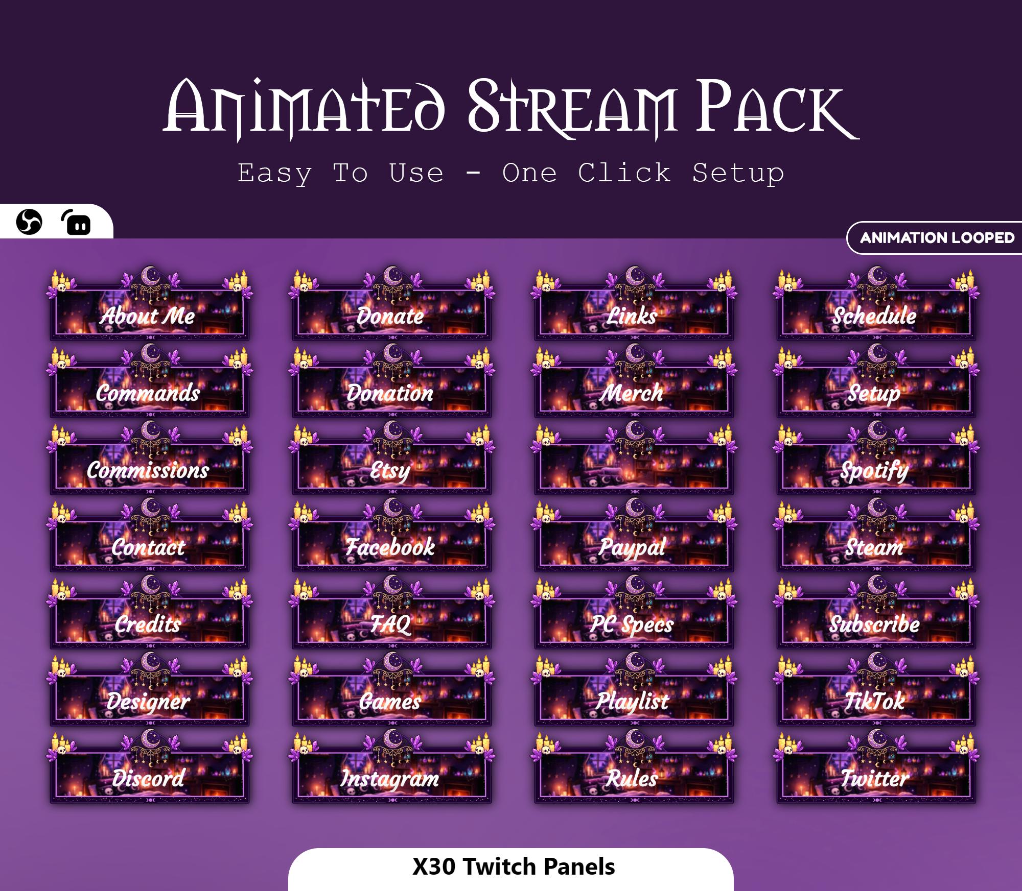Cozy Witchy Animated Overlay — preview photo 4
