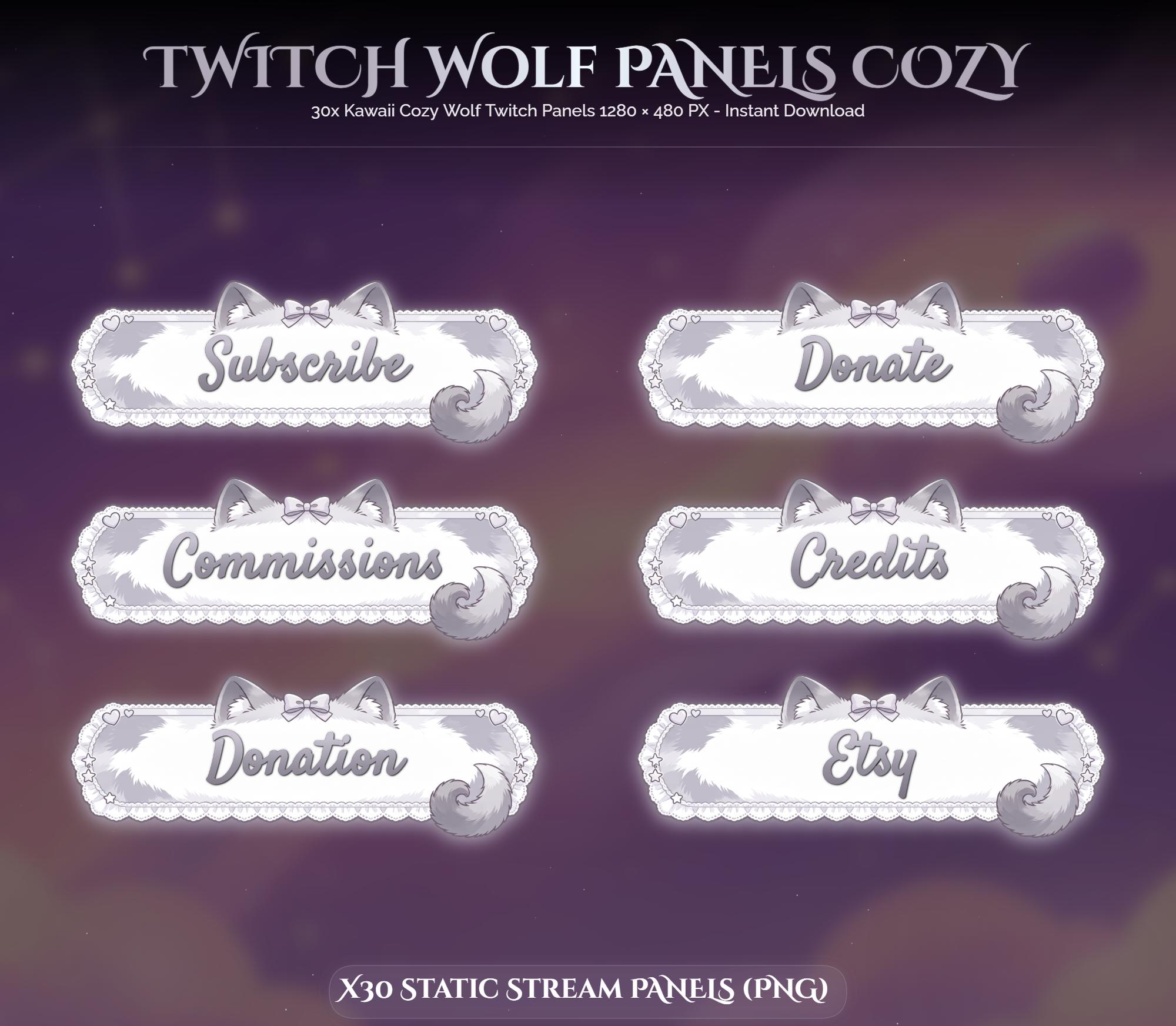 30x Twitch Wolf Panels — preview photo 2
