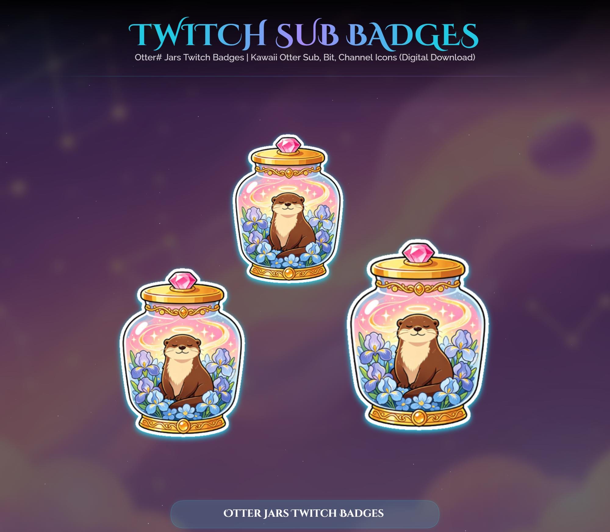 Otter Jars Twitch Badges — preview photo 9