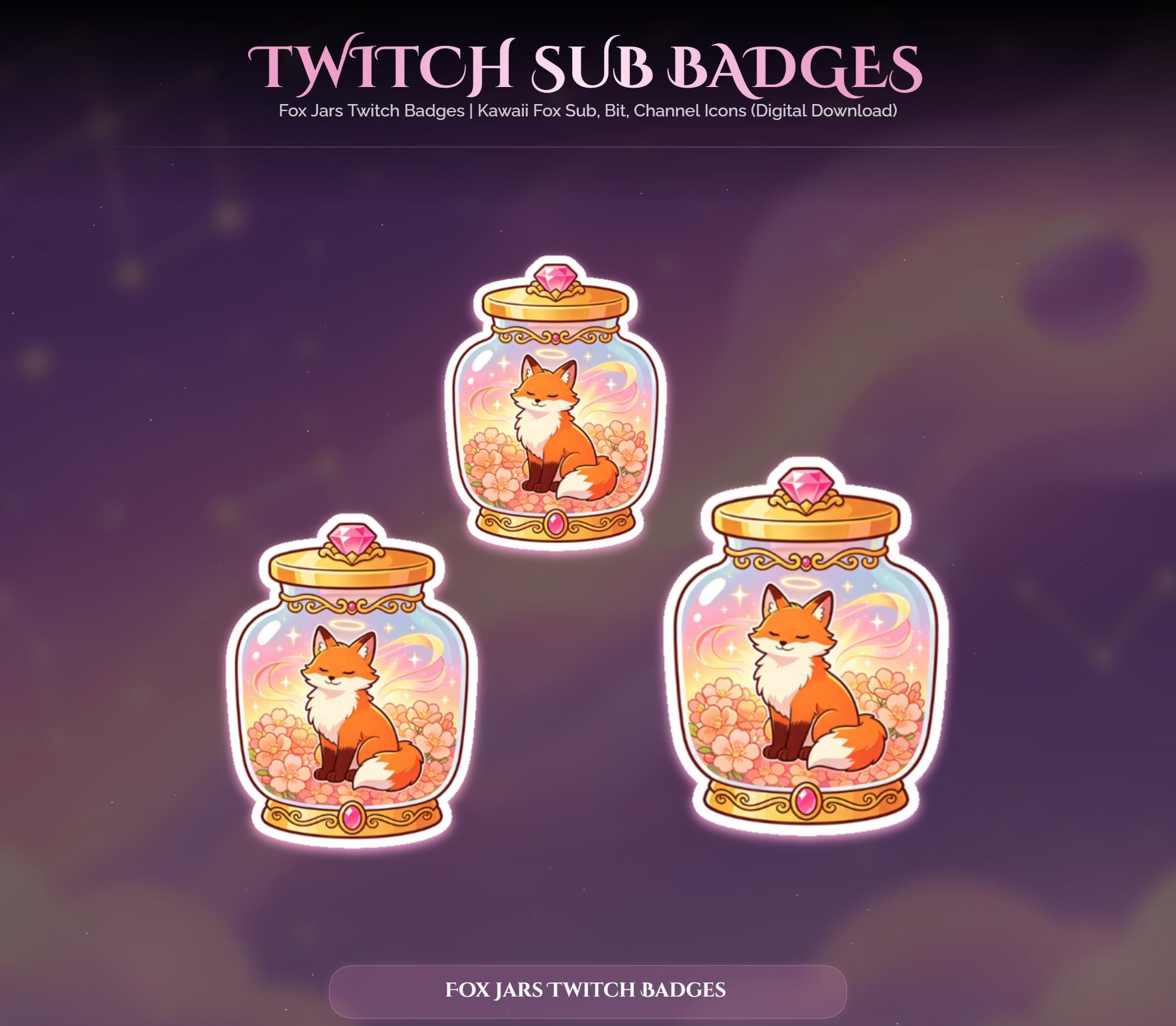 Fox Jars Twitch Badges — preview photo 9