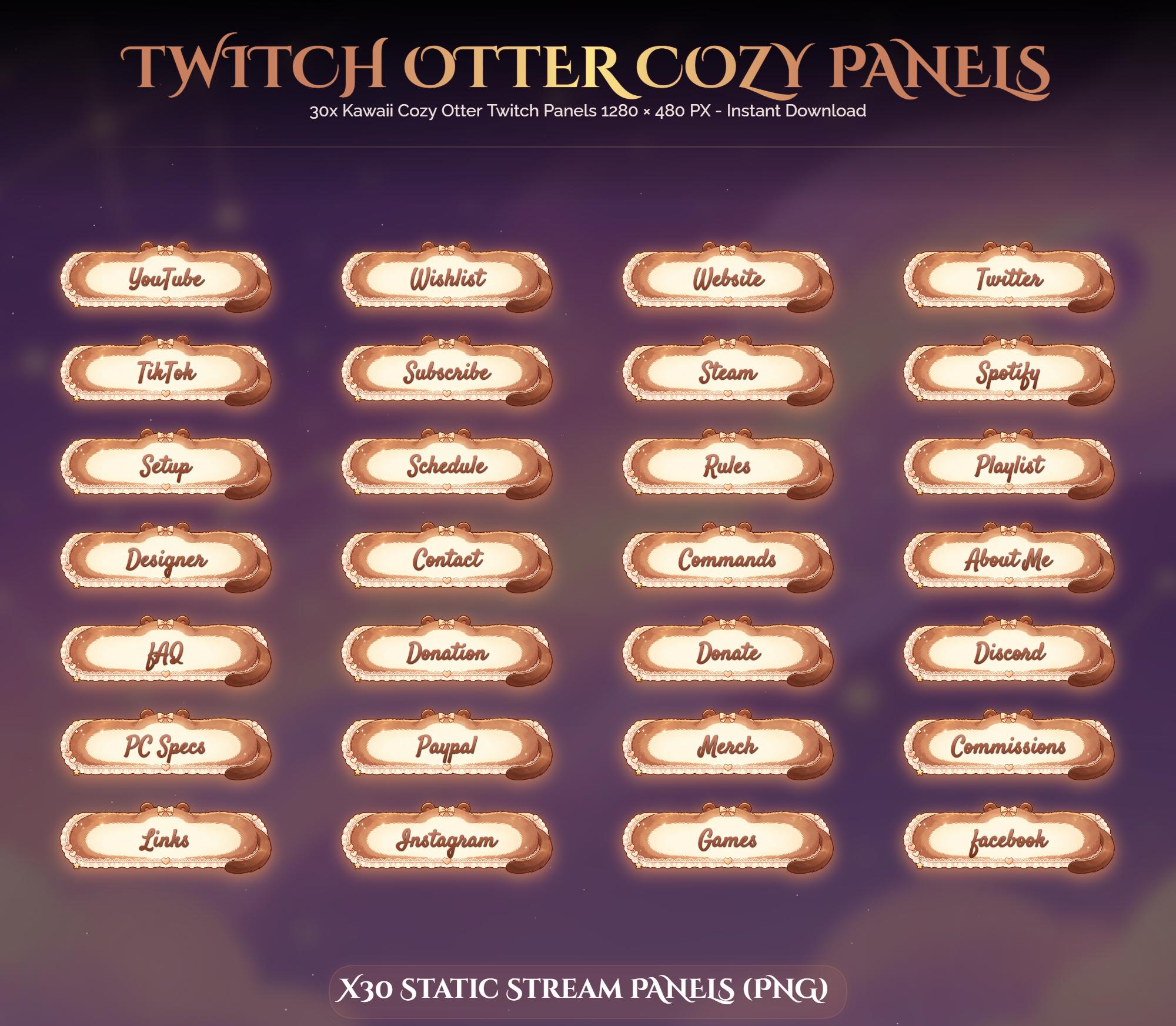 30x Twitch Otter Panels — preview photo 4