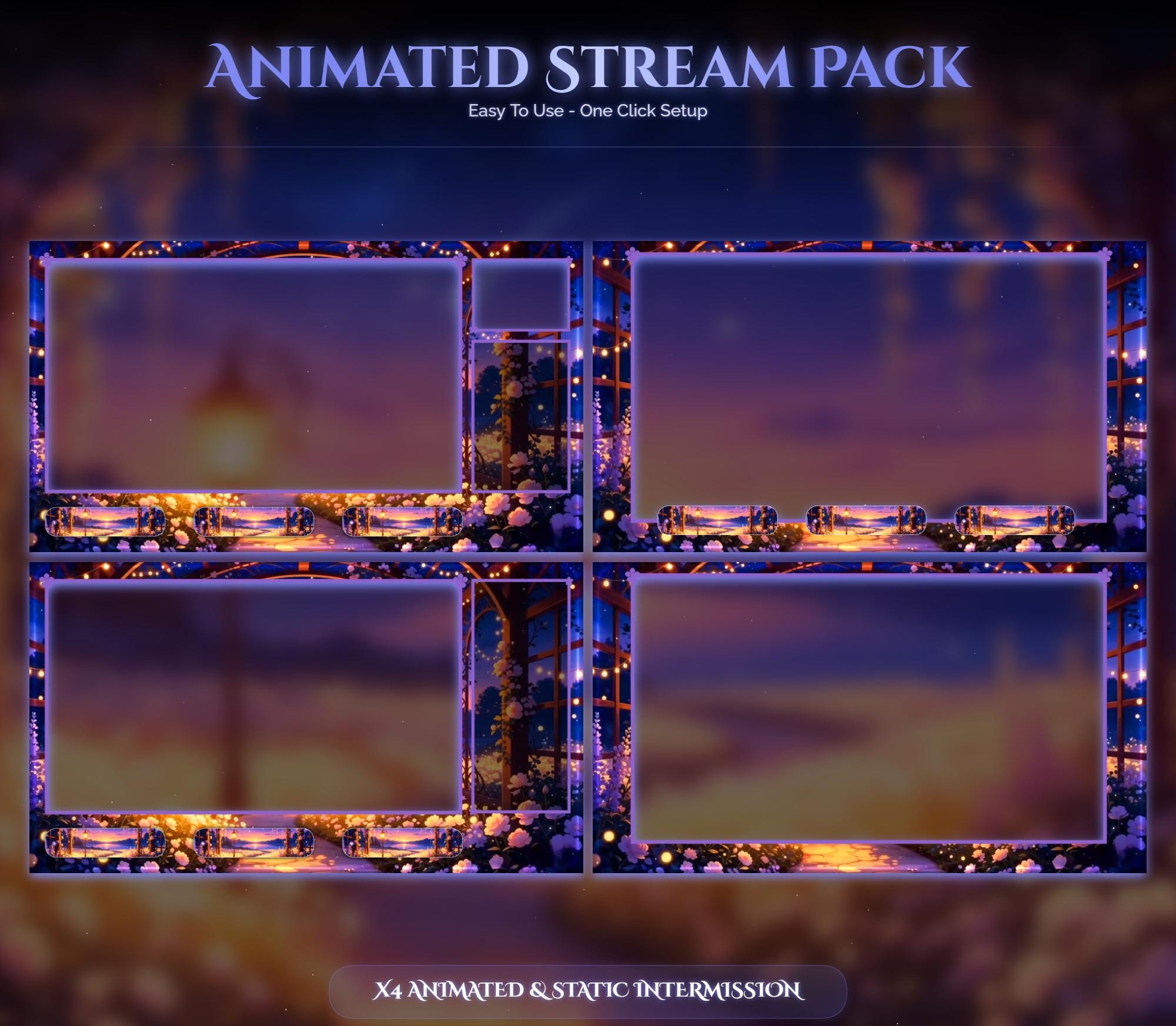 Cozy Garden Animated Overlay Bundle — preview photo 3
