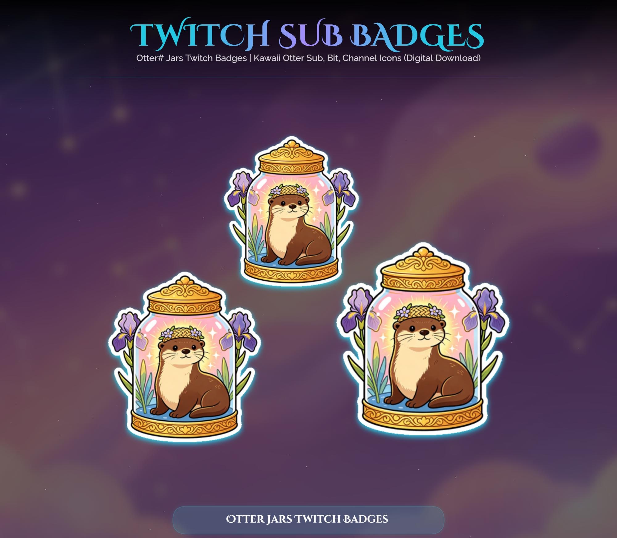 Otter Jars Twitch Badges — preview photo 8