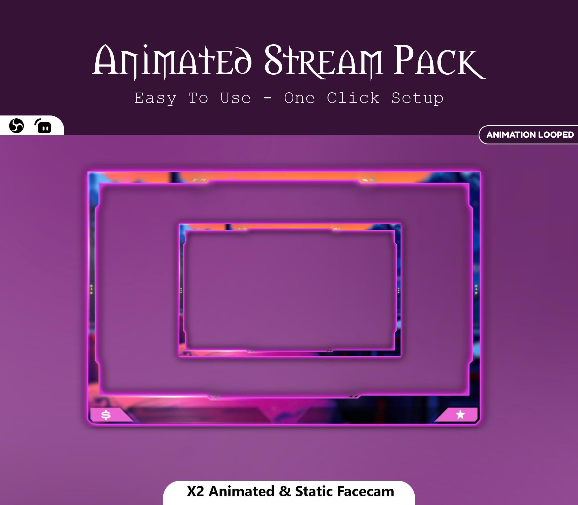 Animated Neon Bedroom Stream Package — preview photo 6