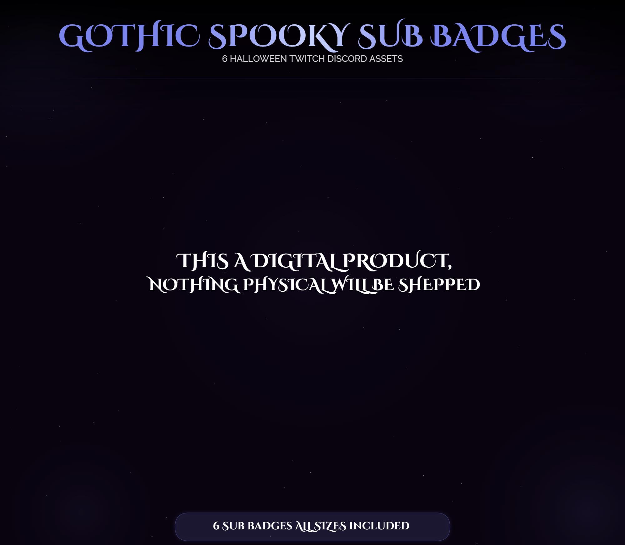 Gothic Halloween Witch Cat Bat Badges — preview photo 7