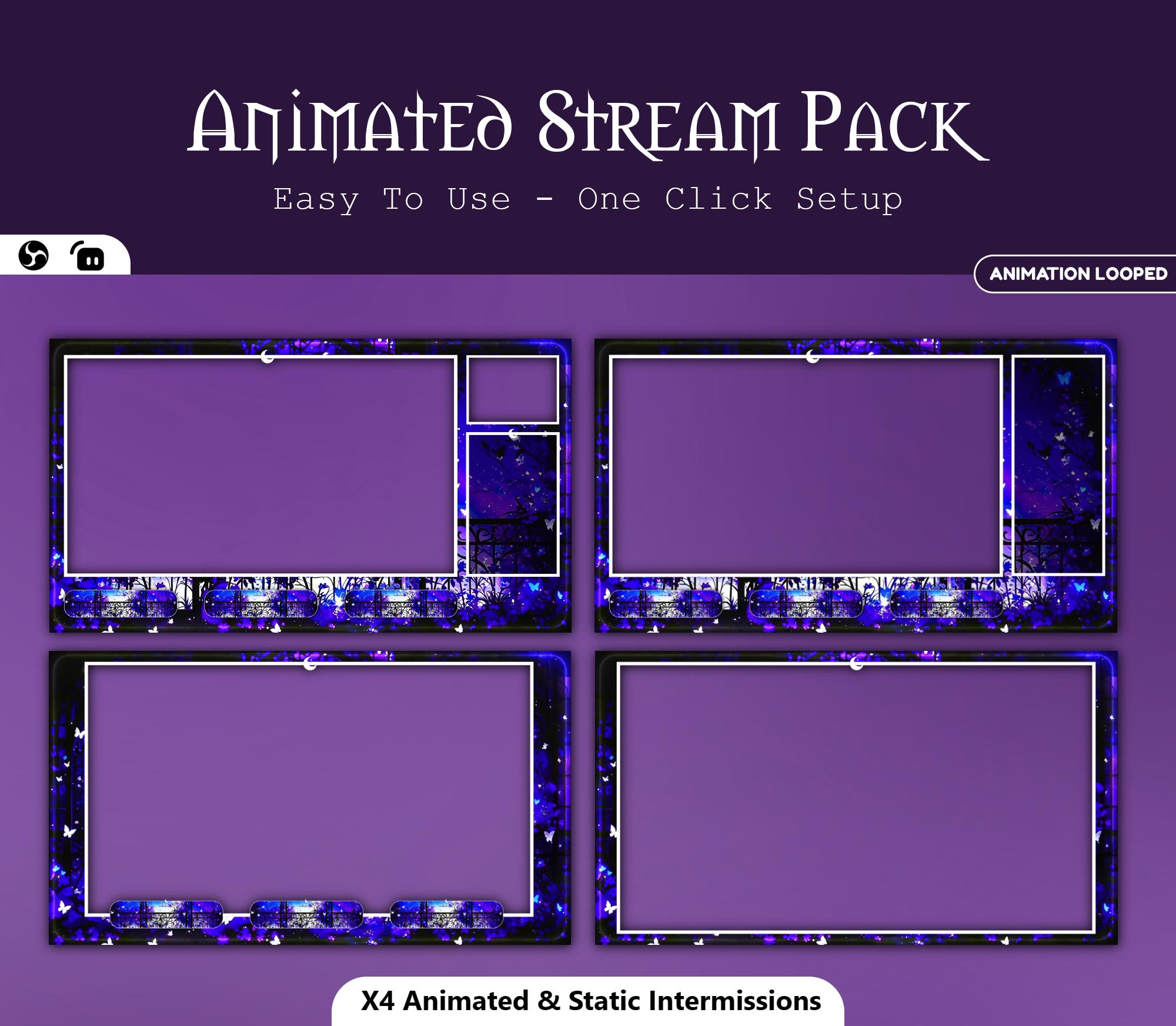Magical Moonlight Balcony Animated Overlay — preview photo 3