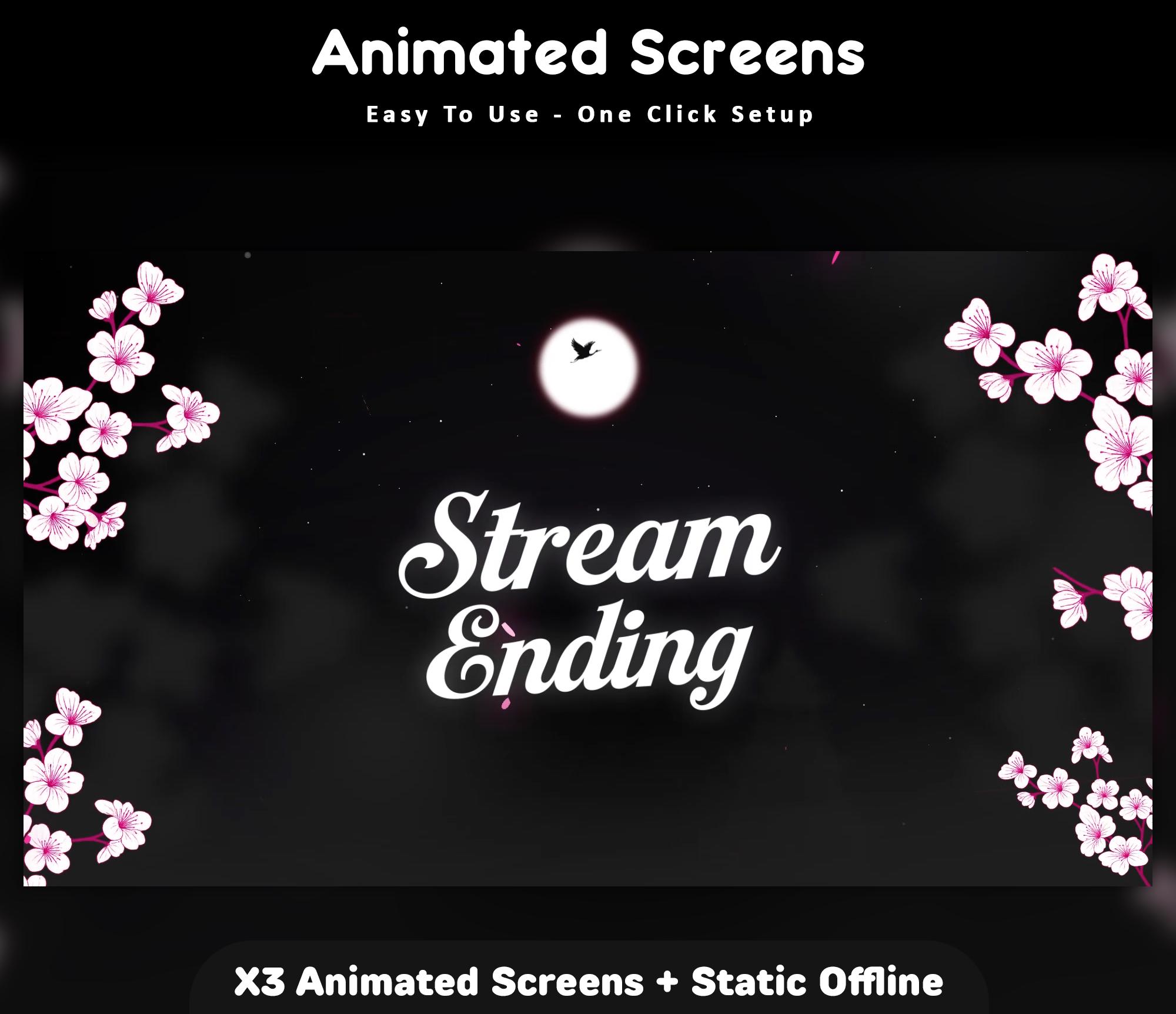Cherry Blossom Twitch Screens — preview photo 4