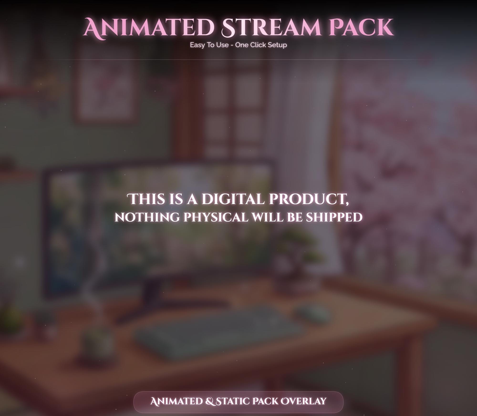 Sakura Setup Bunny Animated Stream Package — preview photo 10
