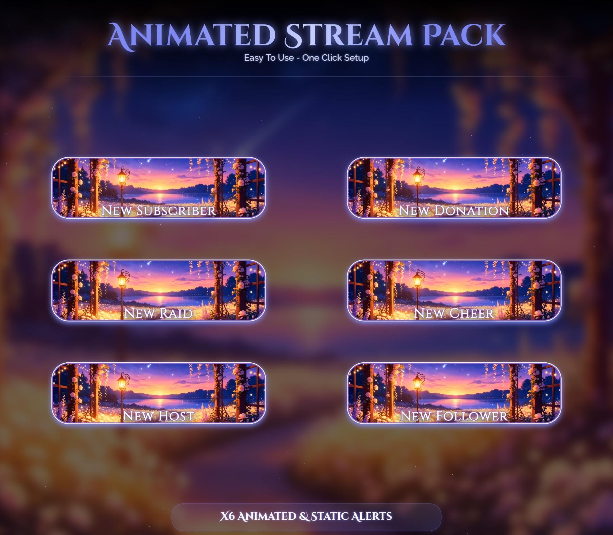 Cozy Garden Animated Overlay Bundle — preview photo 6