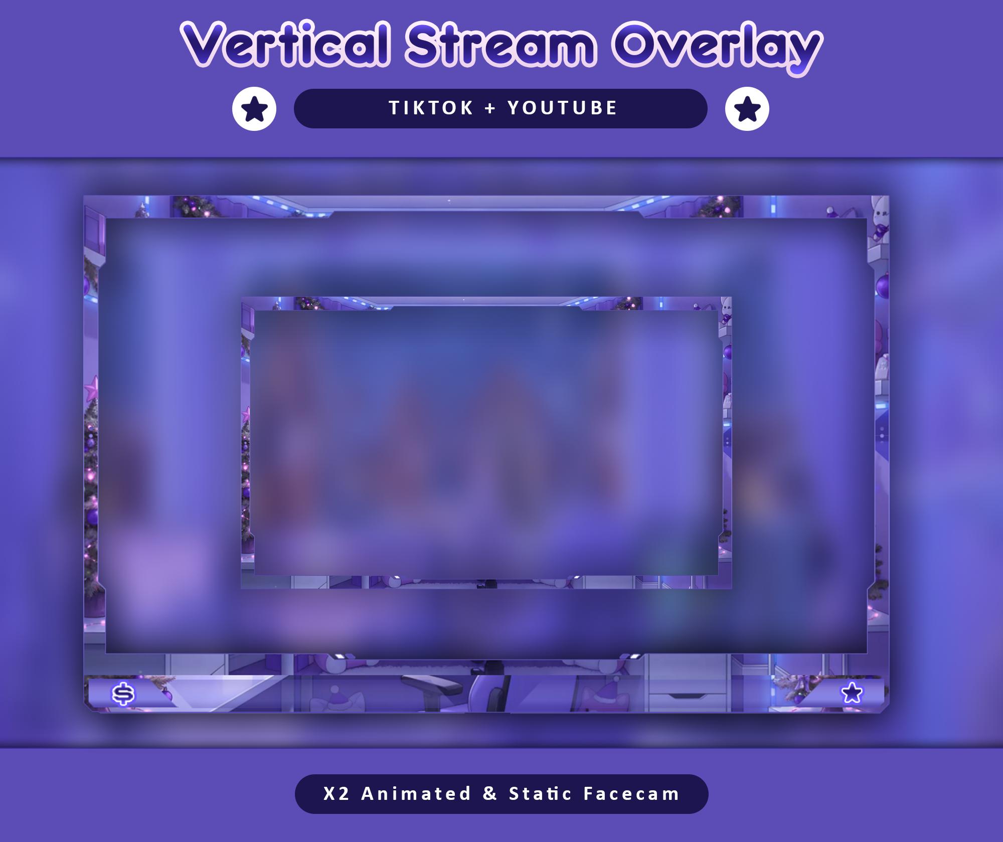 Cozy Christmas Cat Animated TikTok Stream Overlay Package (Digital Download) — preview photo 7