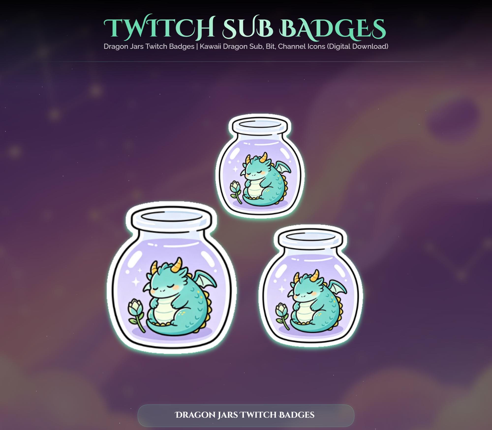 Dragon Jars Twitch Badges — preview photo 3