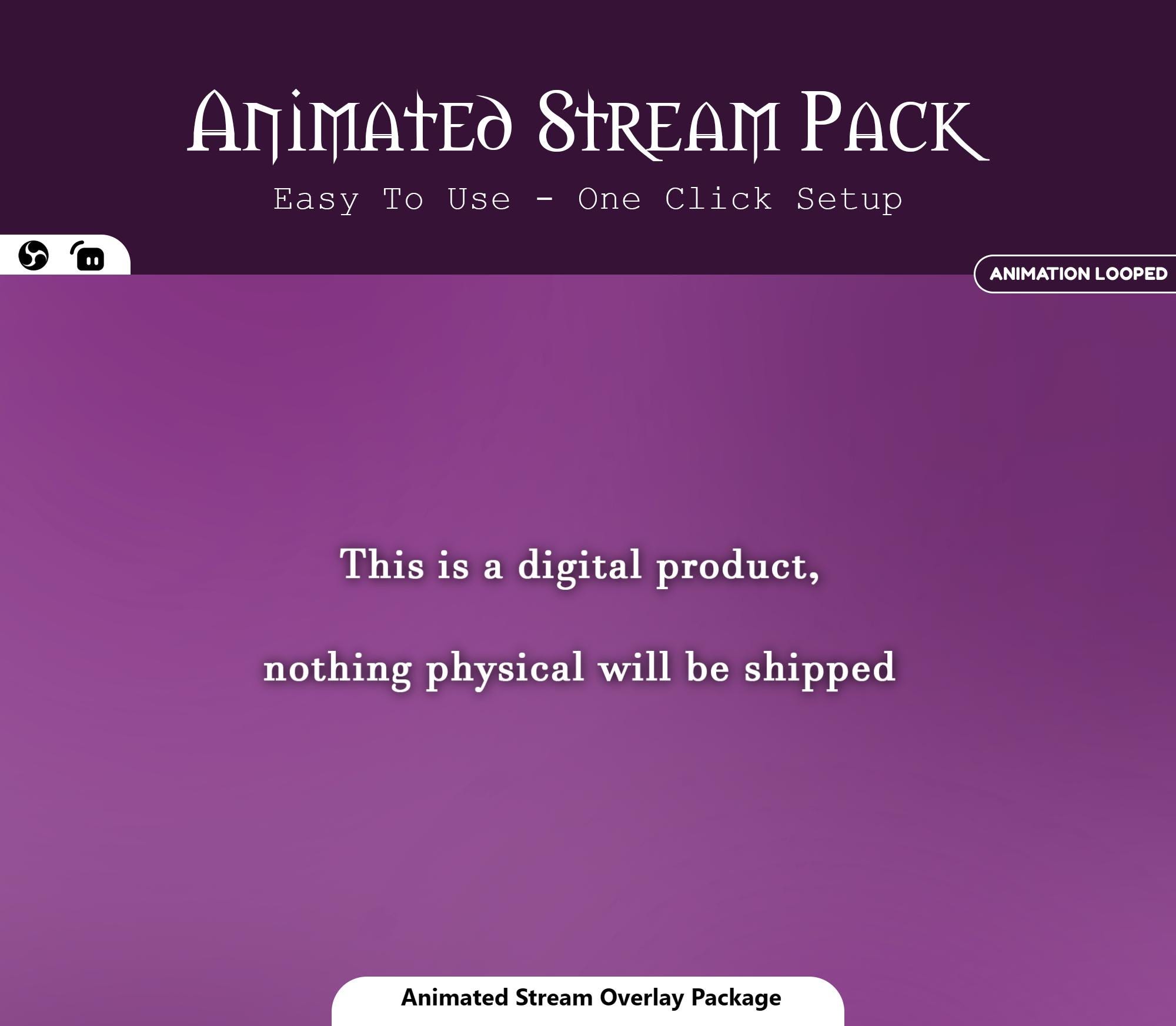 Animated Neon Bedroom Stream Package — preview photo 10