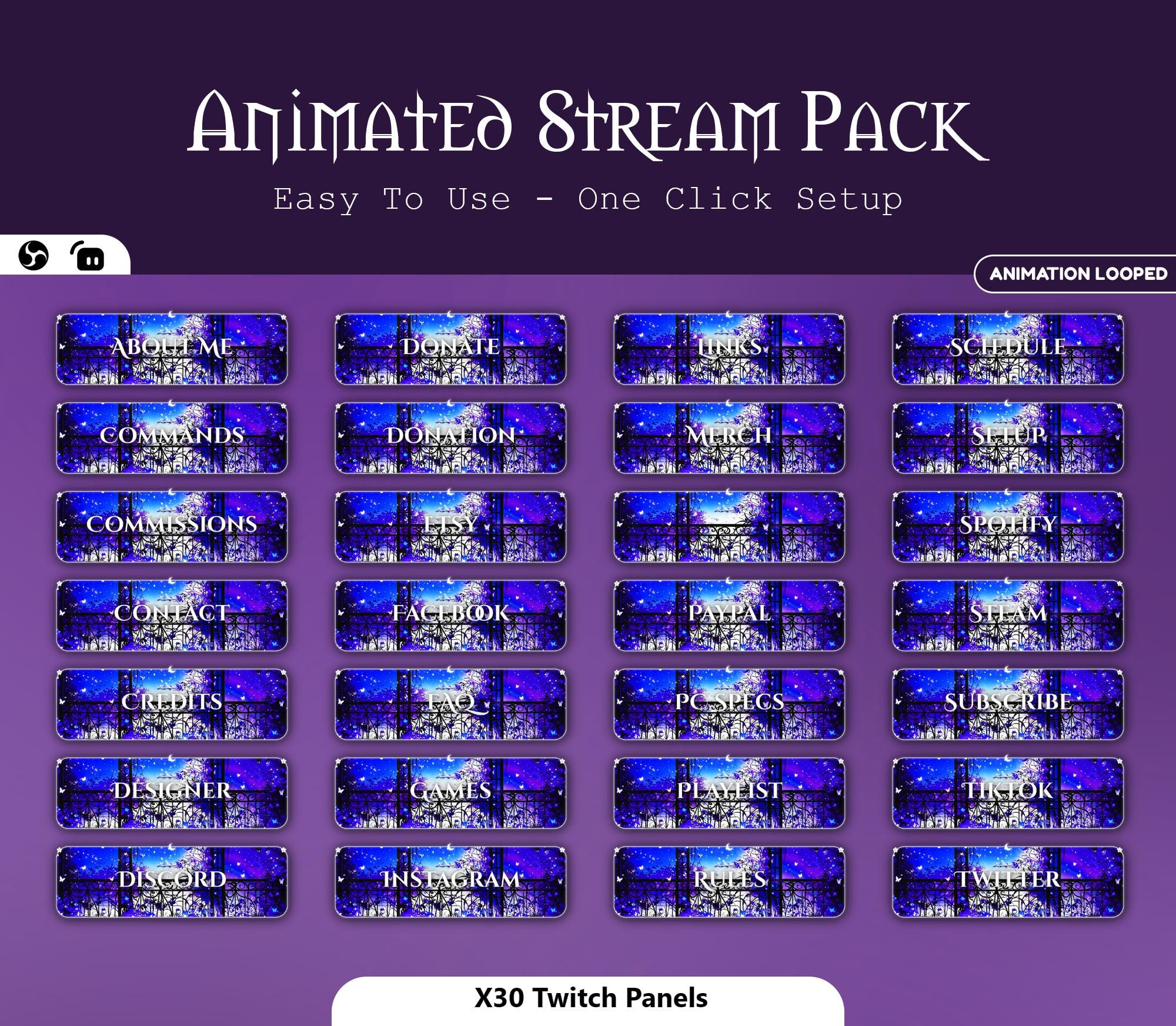 Magical Moonlight Balcony Animated Overlay — preview photo 4