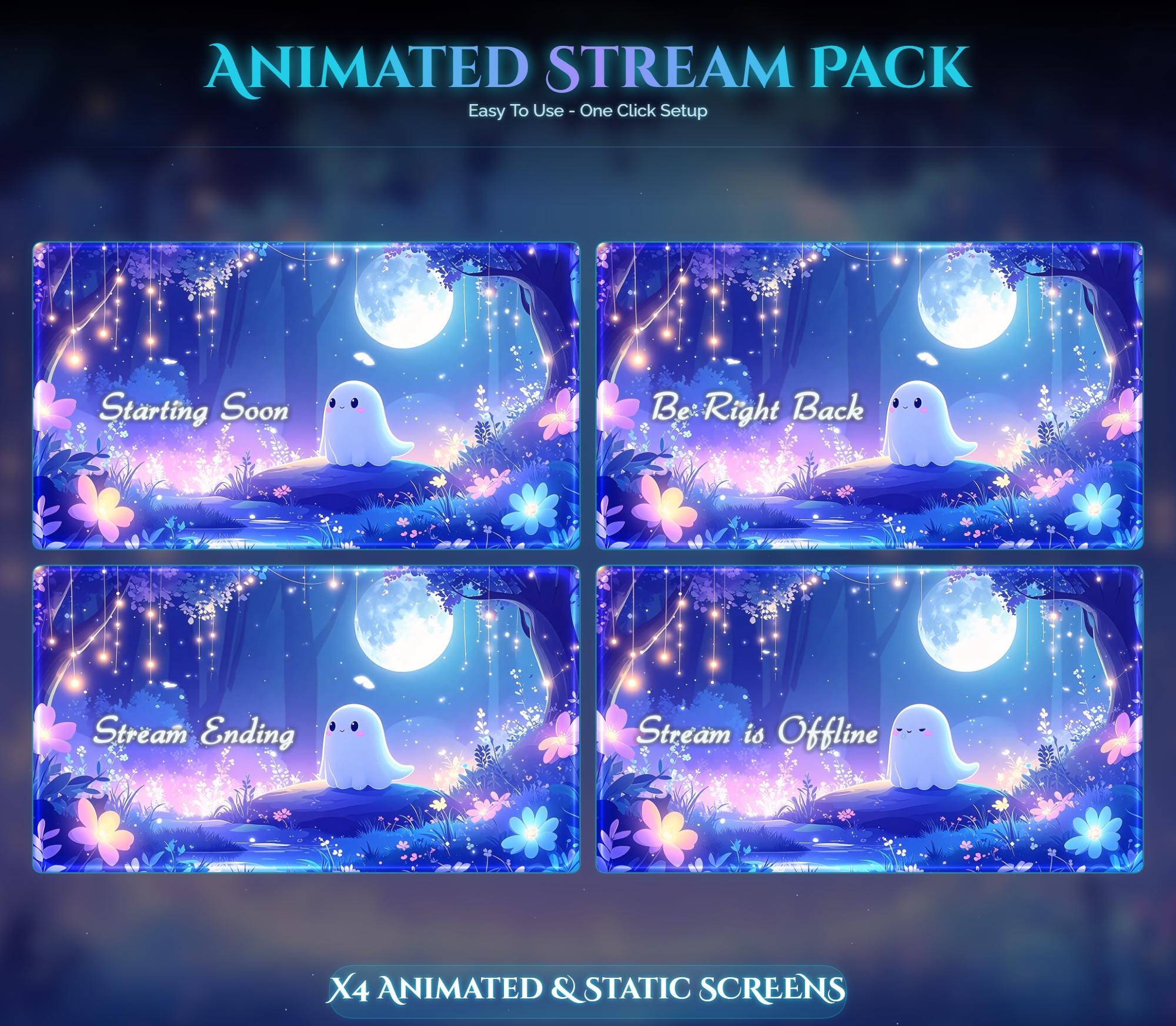Ghost Forest Magic Animated Stream Package — preview photo 2
