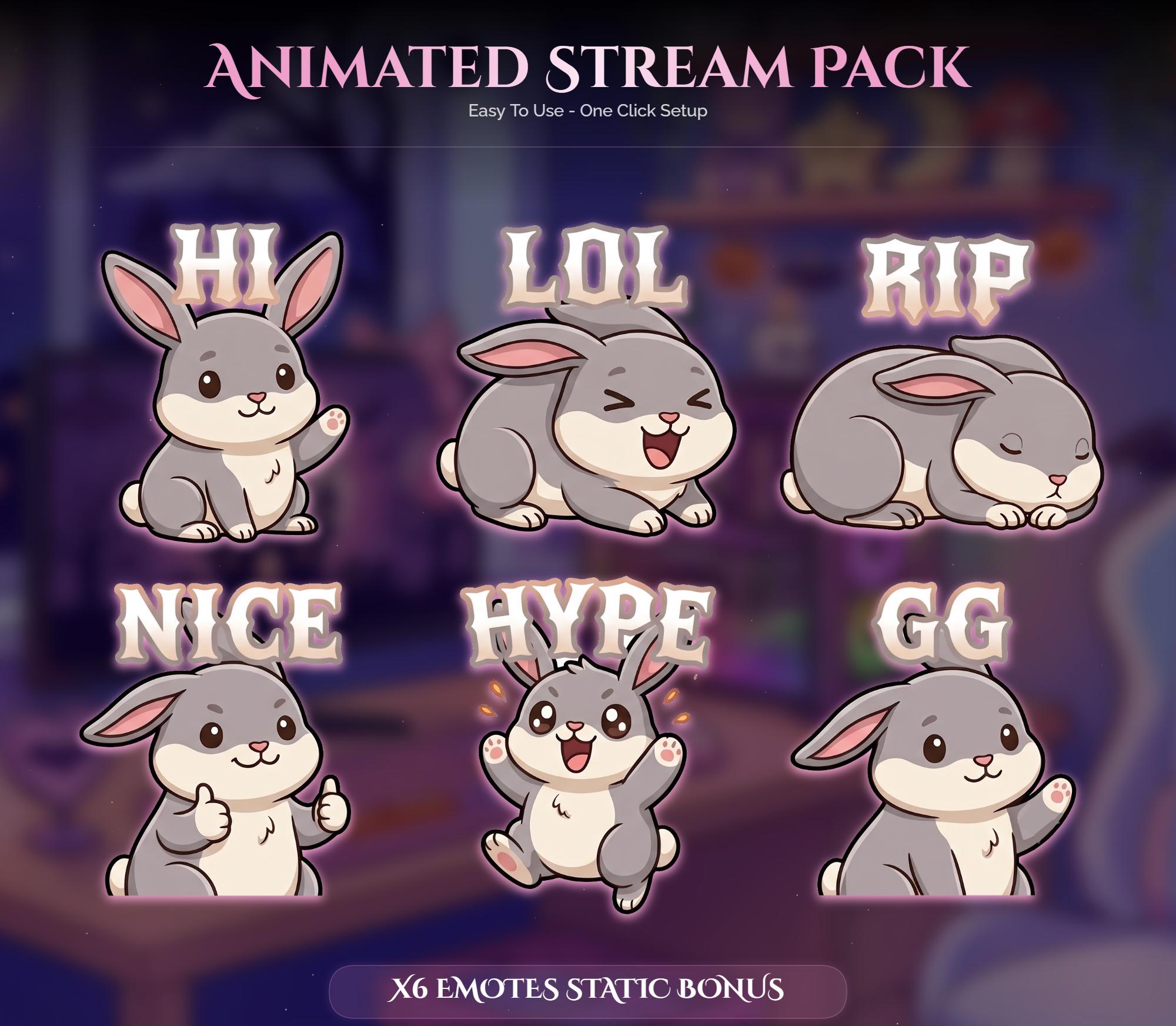 Animated Spooky Halloween Twitch Overlay Pack — preview photo 6