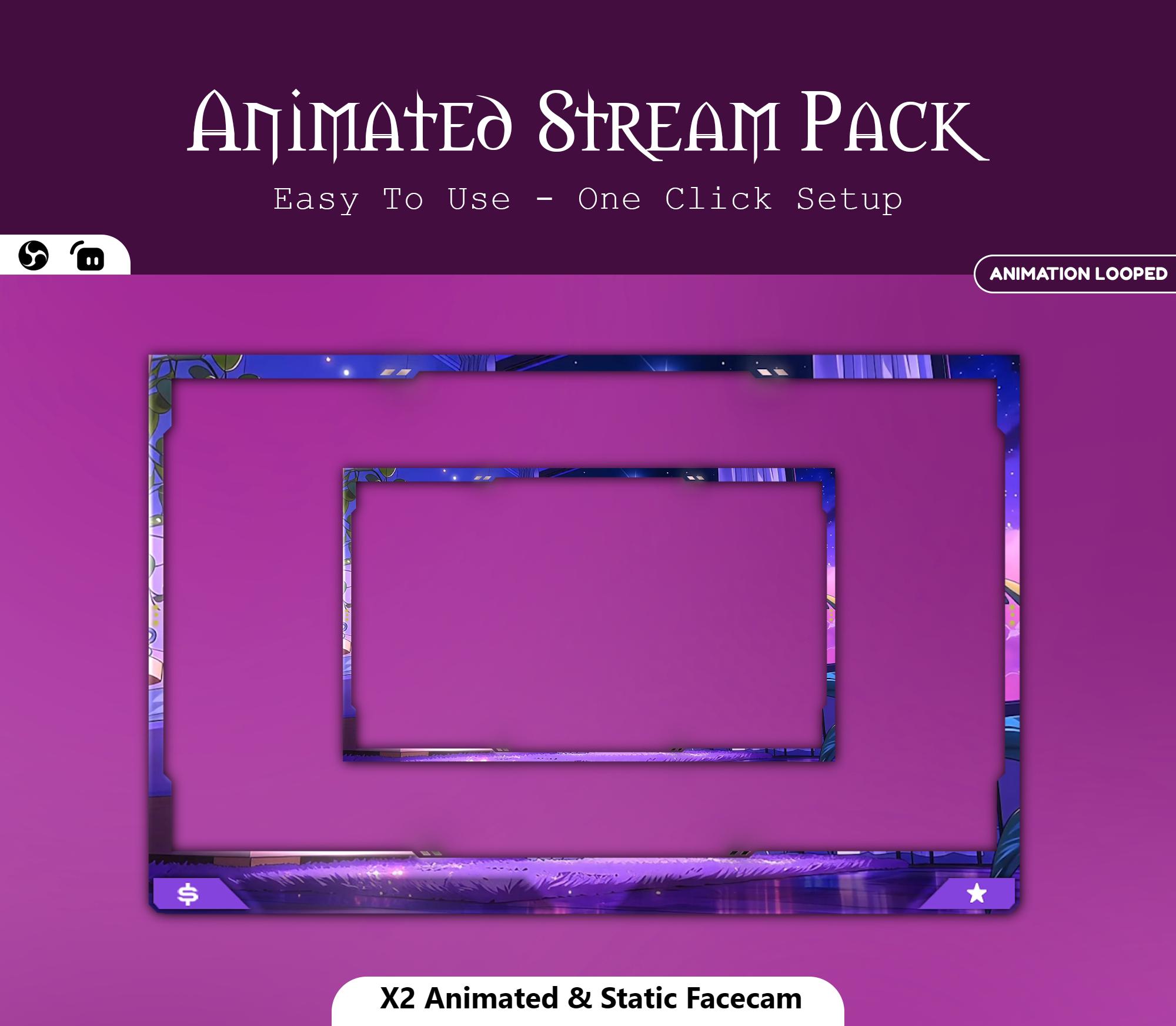 Animated Neon Bedroom Stream Package — preview photo 5