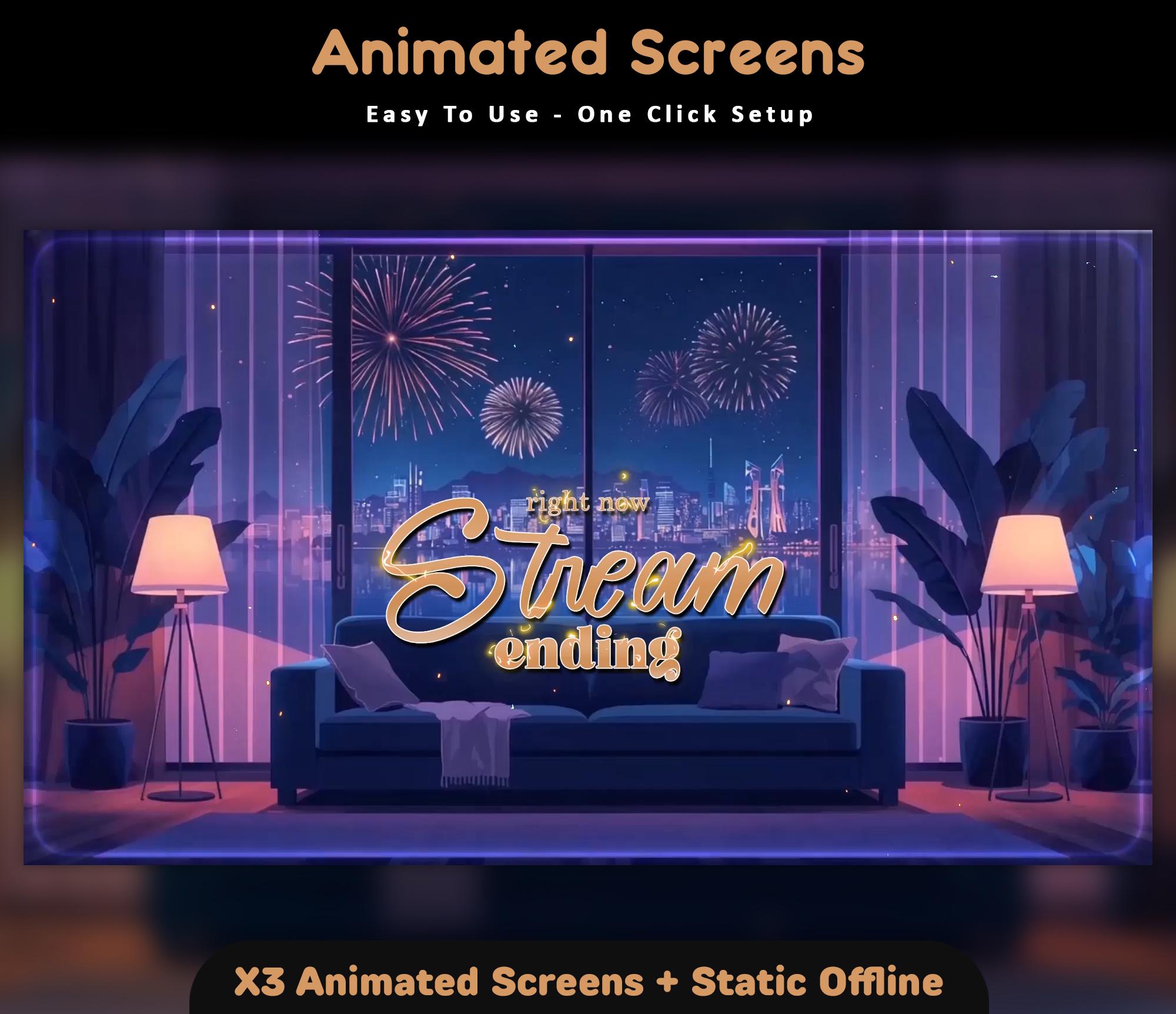 New Year Animated Stream Twitch Screens — preview photo 5