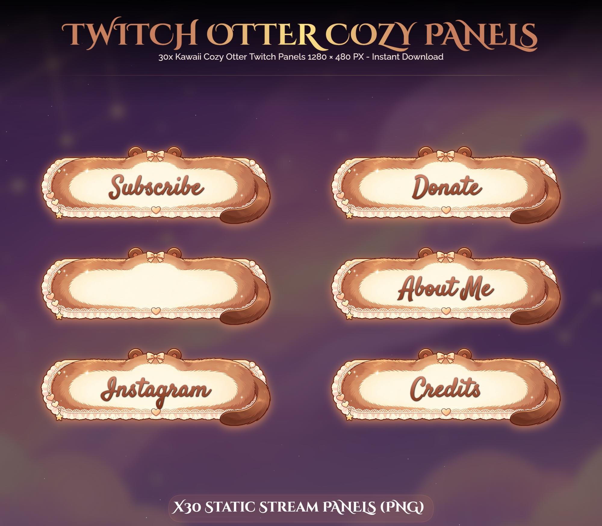30x Twitch Otter Panels — preview photo 2