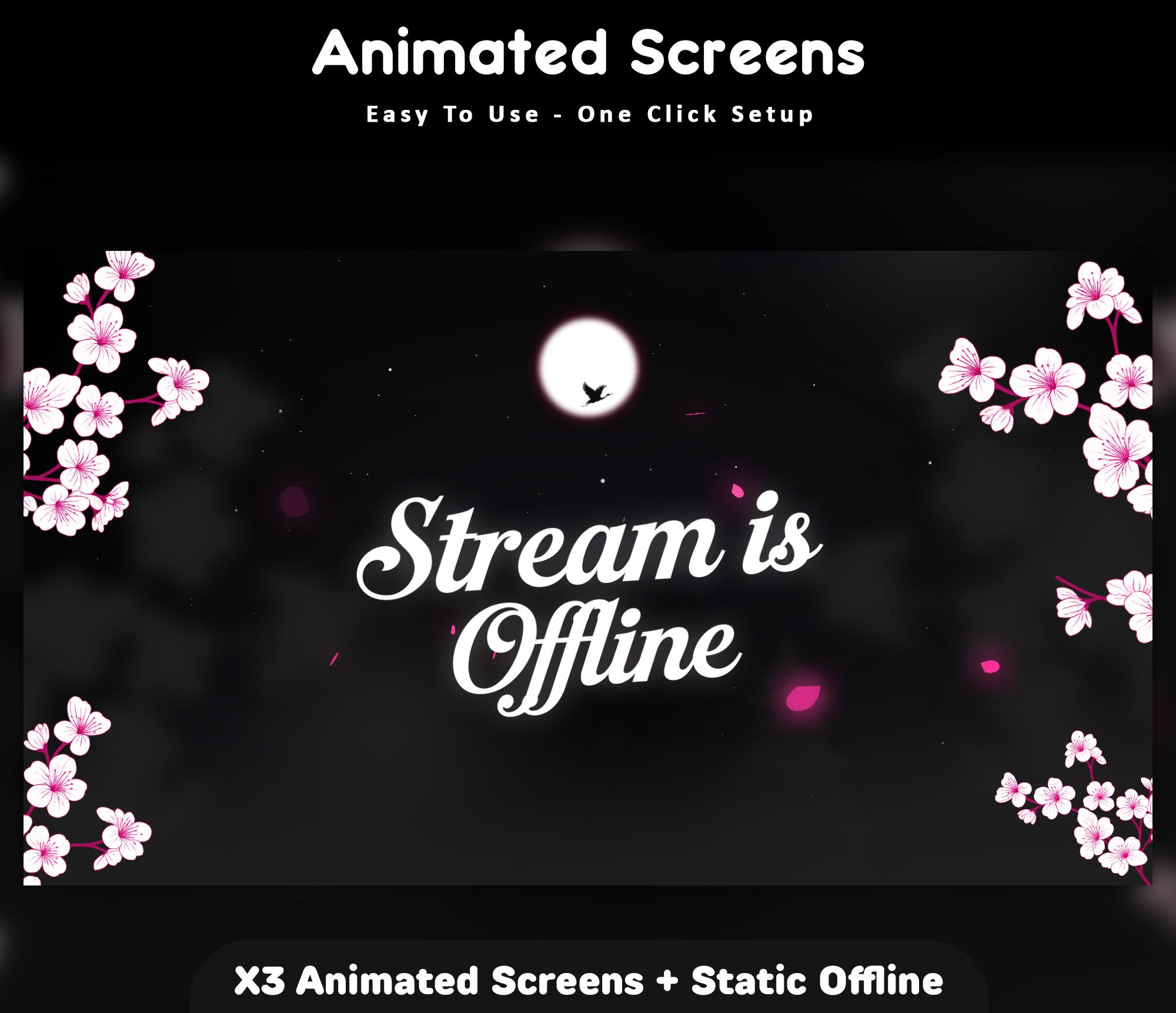 Cherry Blossom Twitch Screens — preview photo 5
