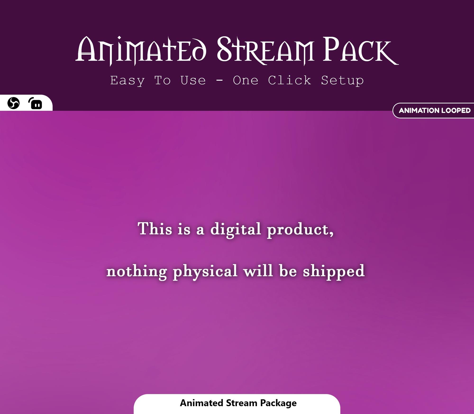 Animated Neon Bedroom Stream Package — preview photo 9