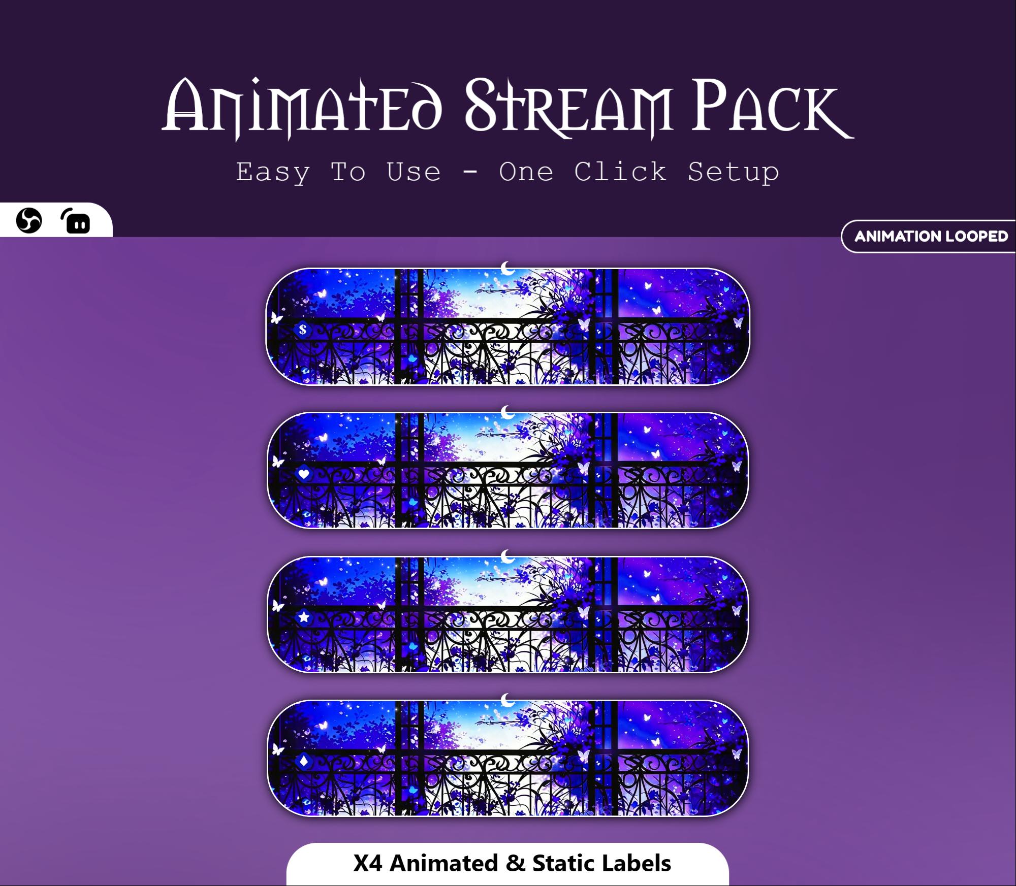 Magical Moonlight Balcony Animated Overlay — preview photo 7