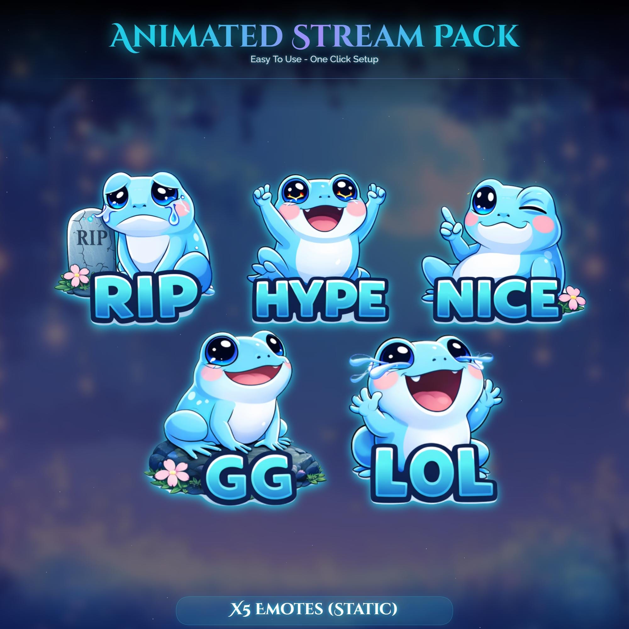 Frog Forest Magic Animated Stream Package — preview photo 10