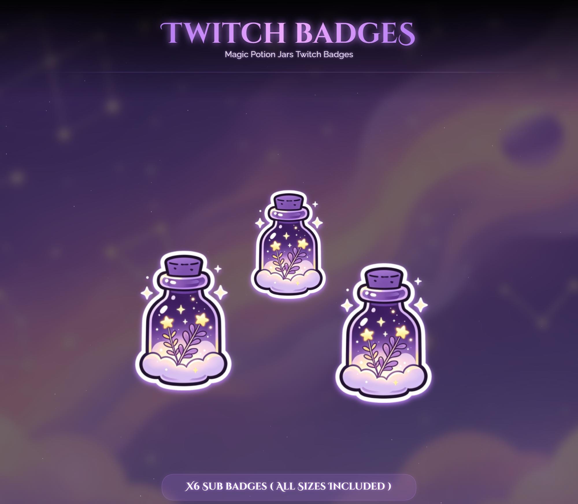 Magic Potion Jars Twitch Badges — preview photo 9