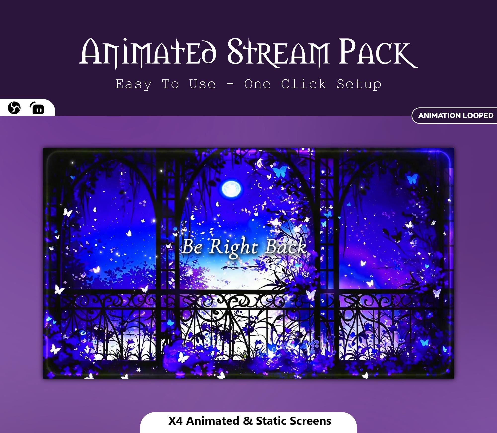 Magical Moonlight Balcony Animated Overlay — preview photo 10