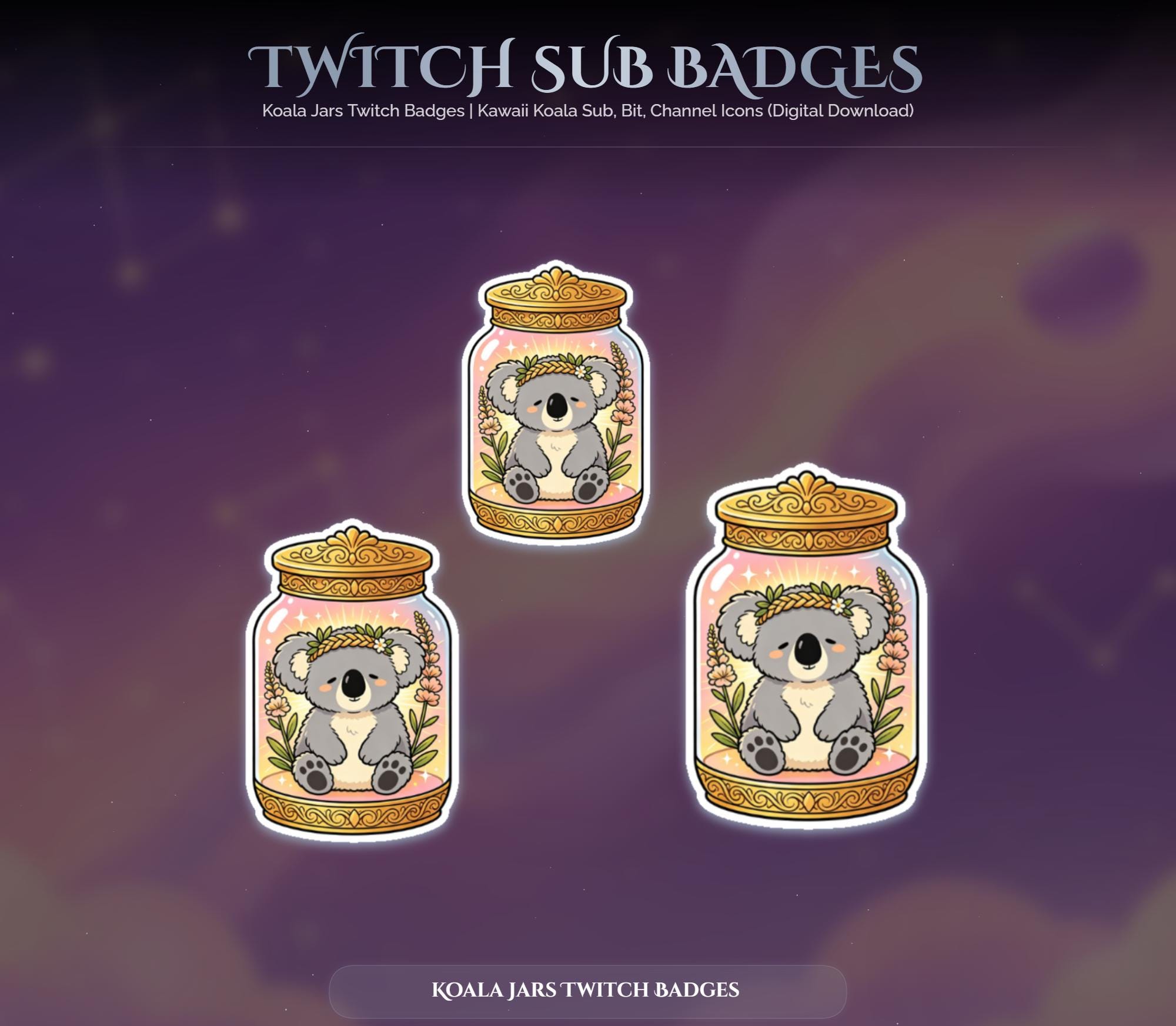Koala Jars Twitch Badges — preview photo 8