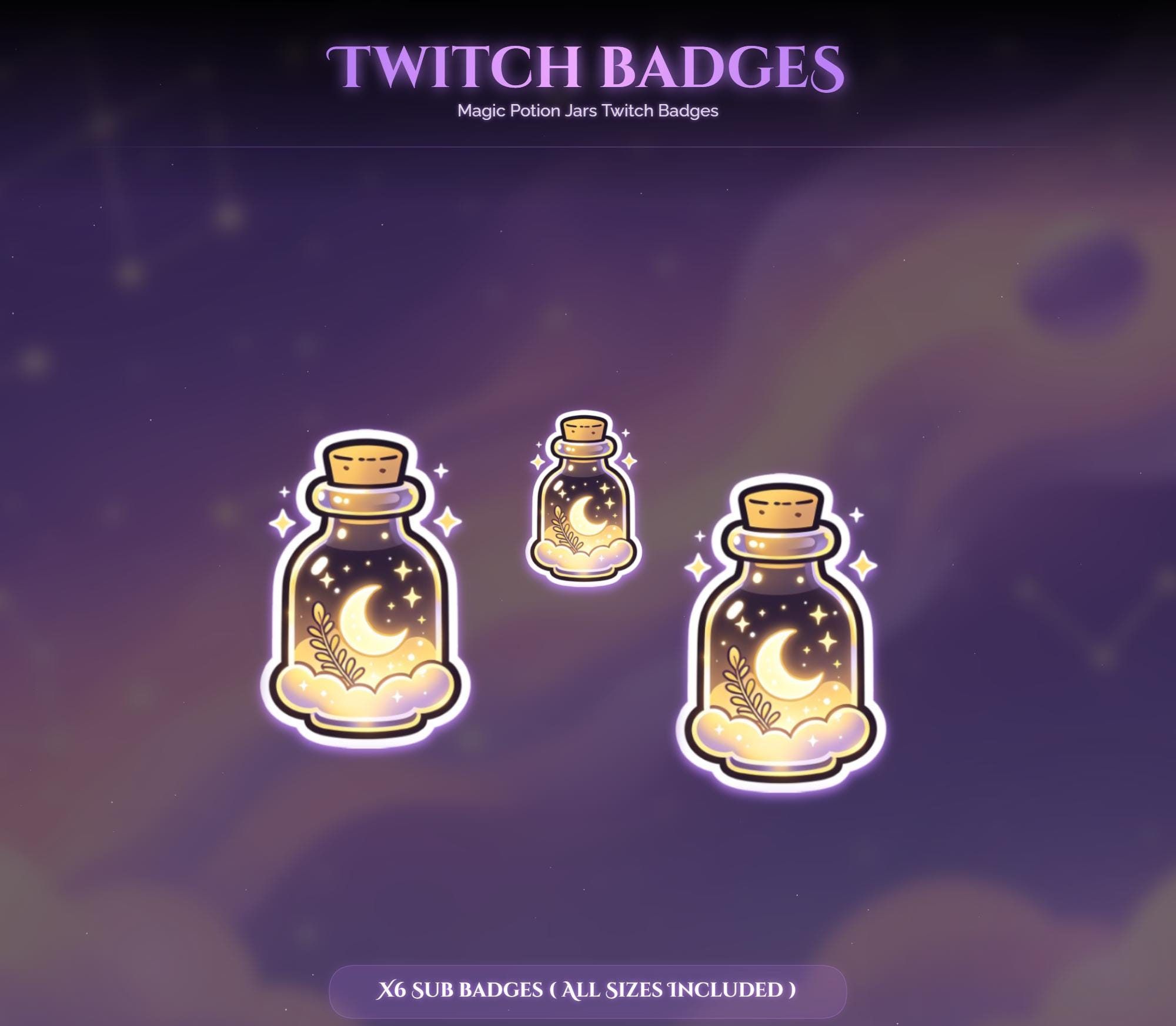 Magic Potion Jars Twitch Badges — preview photo 6