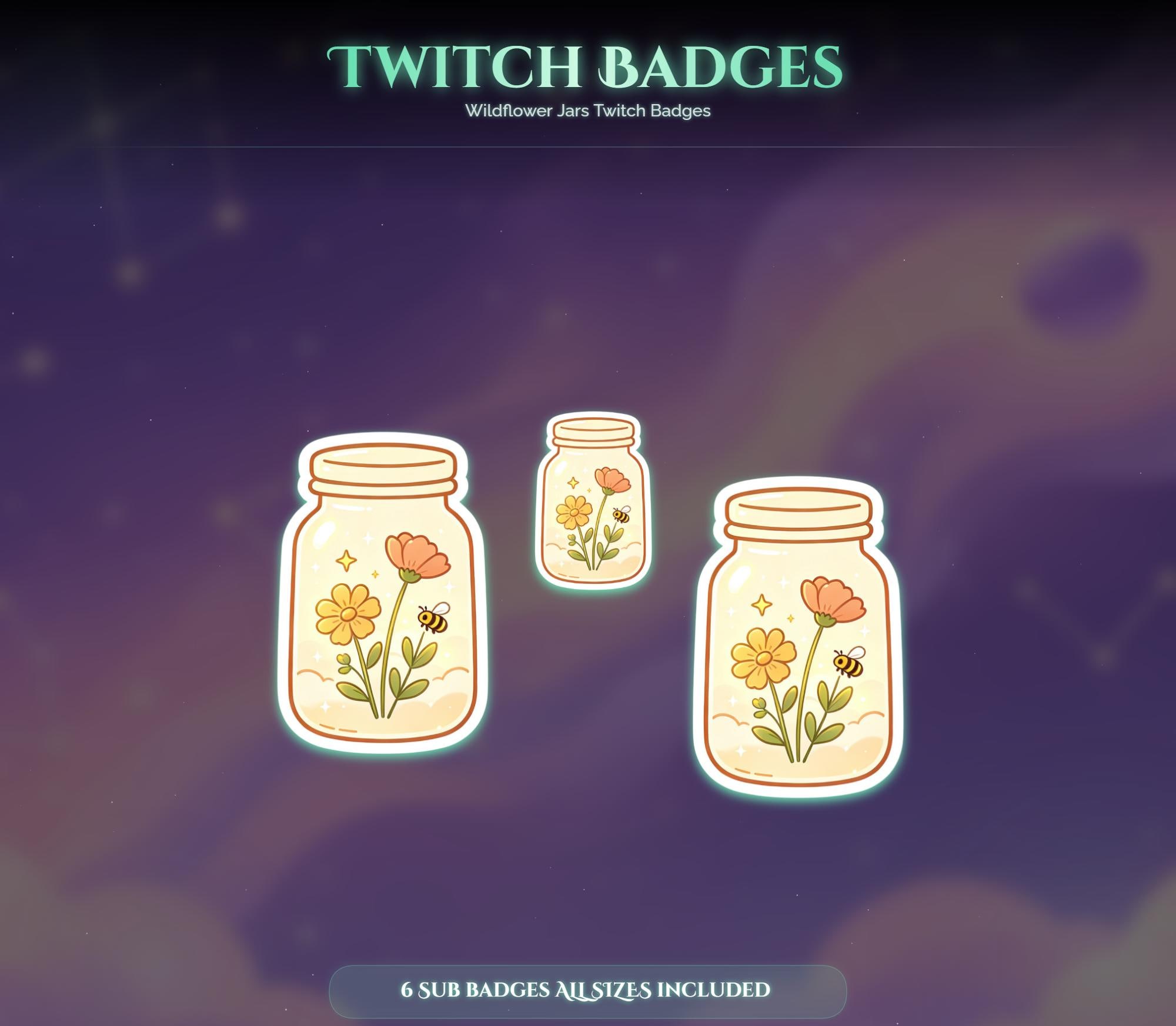 Wildflower Jars Twitch Badges — preview photo 7