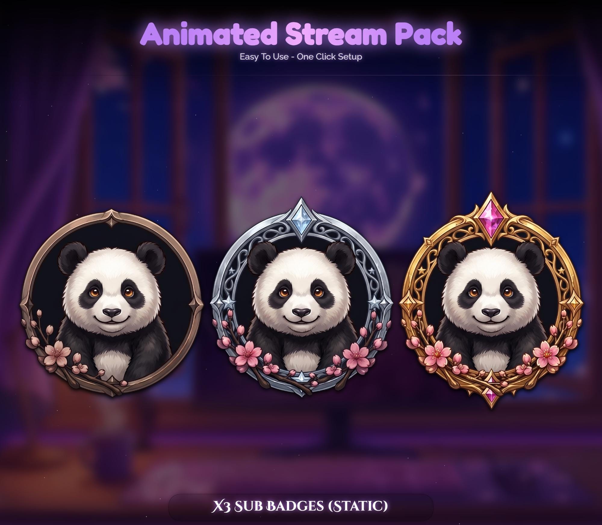 Panda Room Setup Animated Stream Pack — preview photo 9