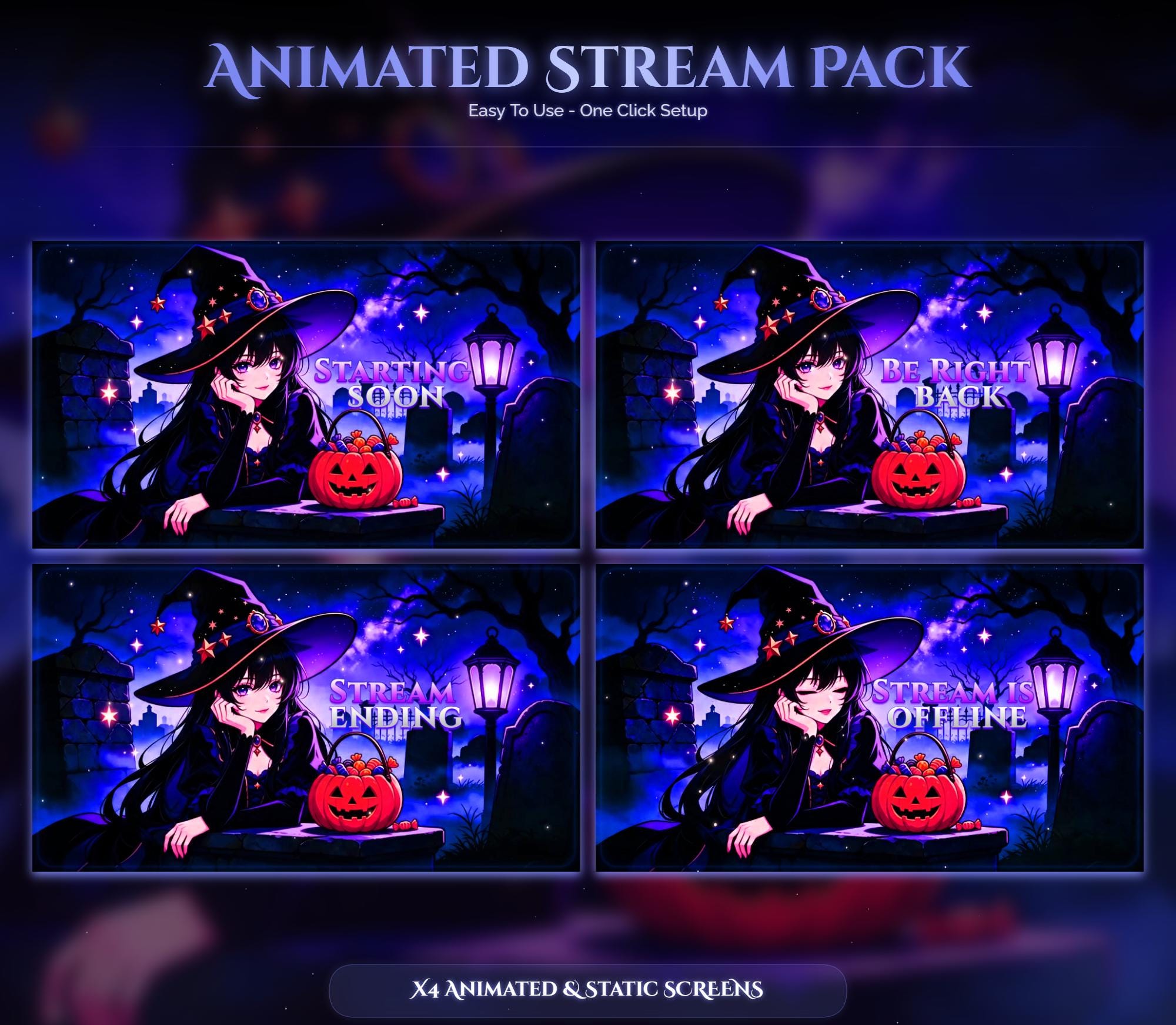 Halloween Witch Animated Overlay — preview photo 2