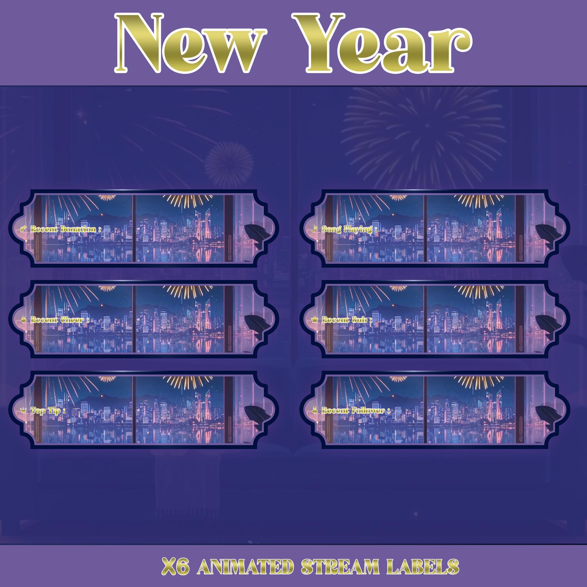 Festival Animated Stream Package : Twitch Overlay, YouTube, Kick, Purple Overlays — preview photo 7