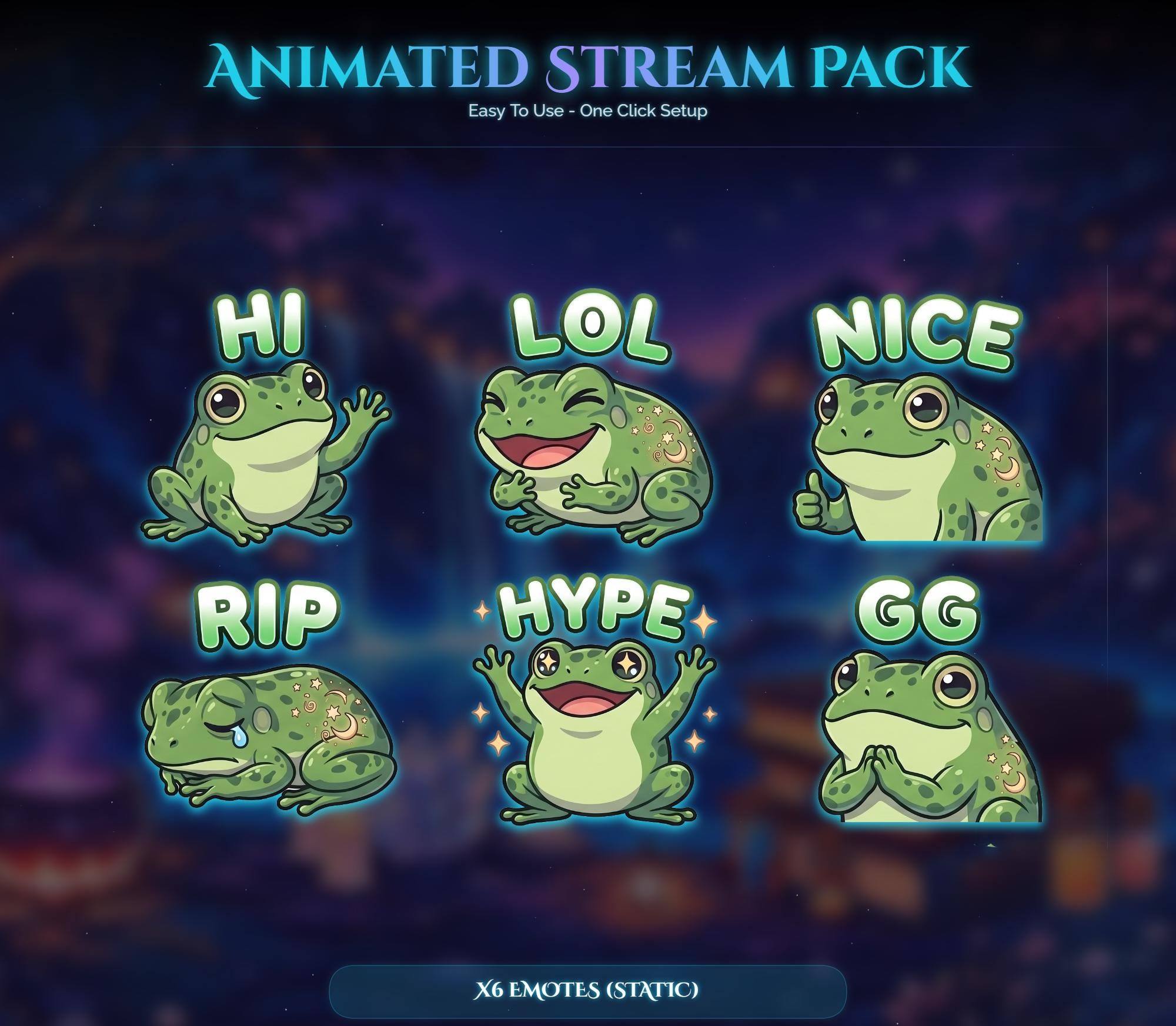 Spooky Frog Raven Animated Stream Package: Twitch Overlay, YouTube, Kick — preview photo 8