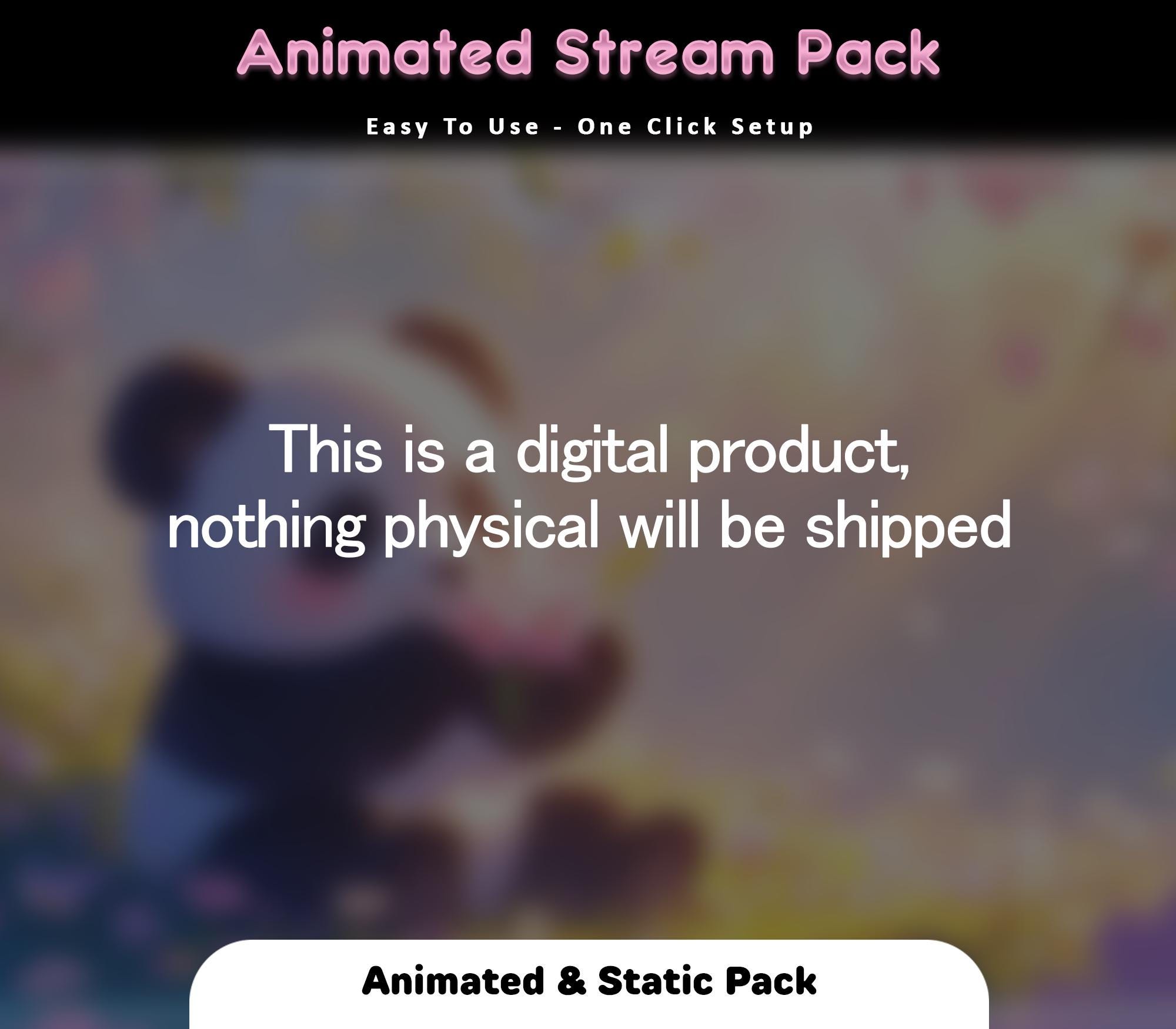 Blossom Panda Animated Stream Package: For Twitch Overlay, YouTube, Kick — preview photo 10