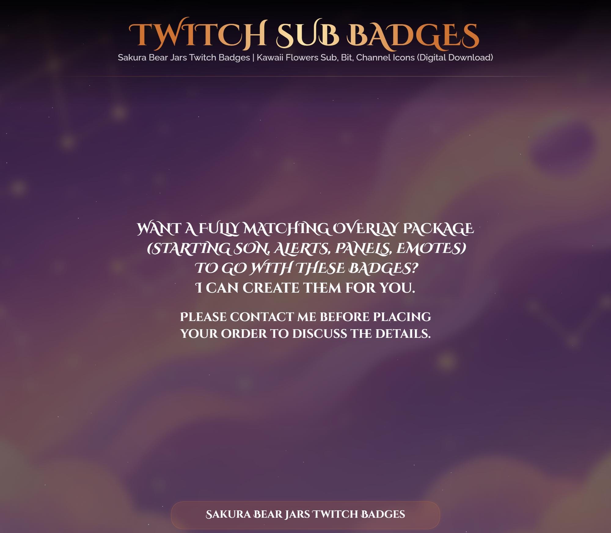 Sakura Bear Jars Twitch Badges — preview photo 10
