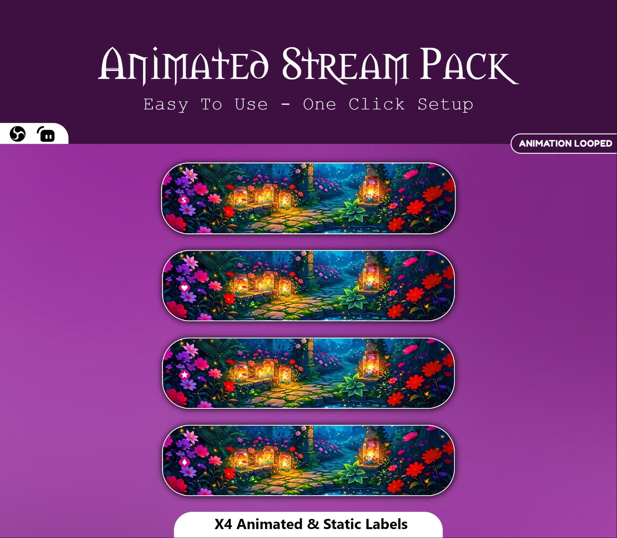 Magical Garden Animated Overlay — preview photo 5