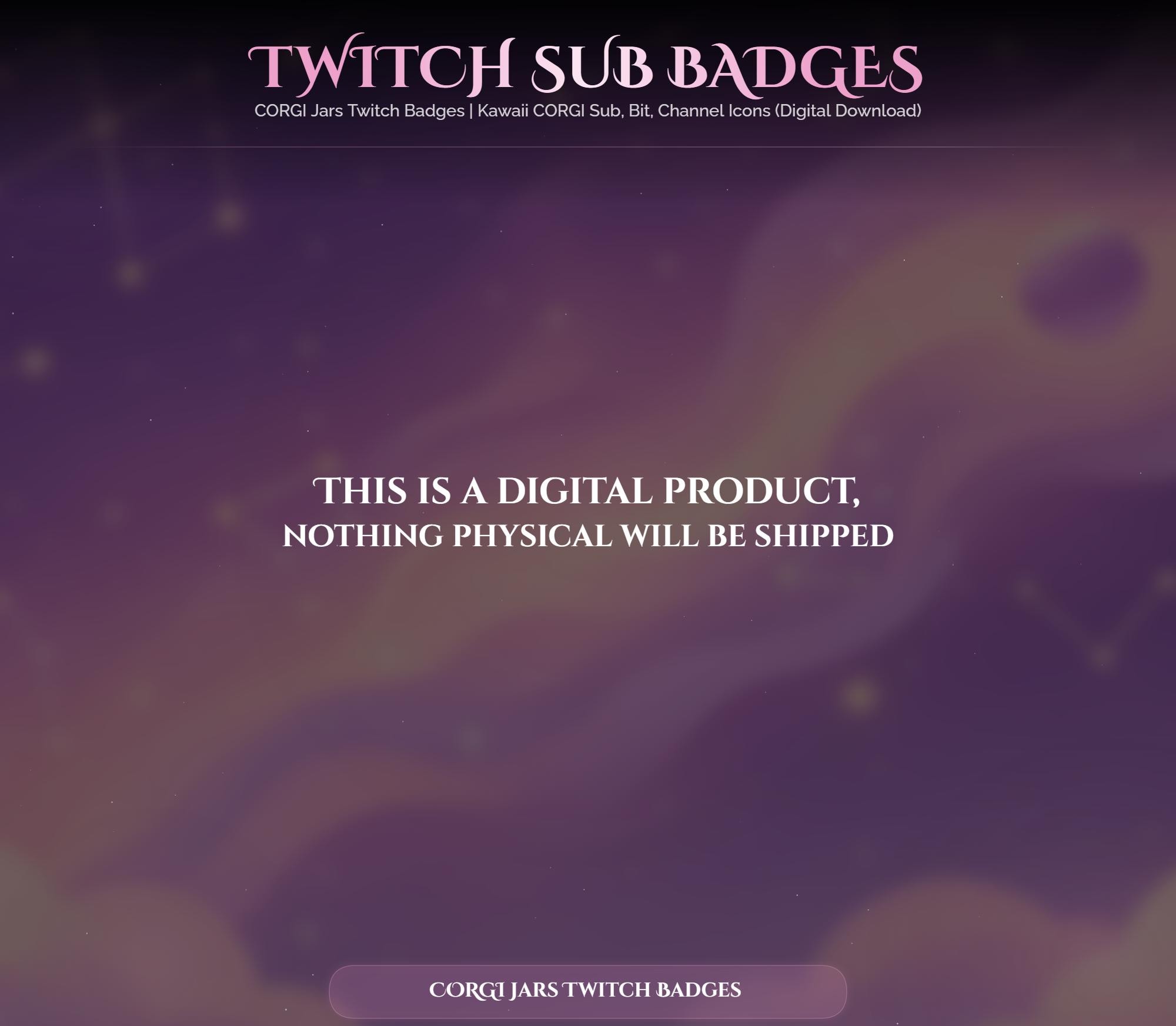 Corgi Jars Twitch Badges — preview photo 10
