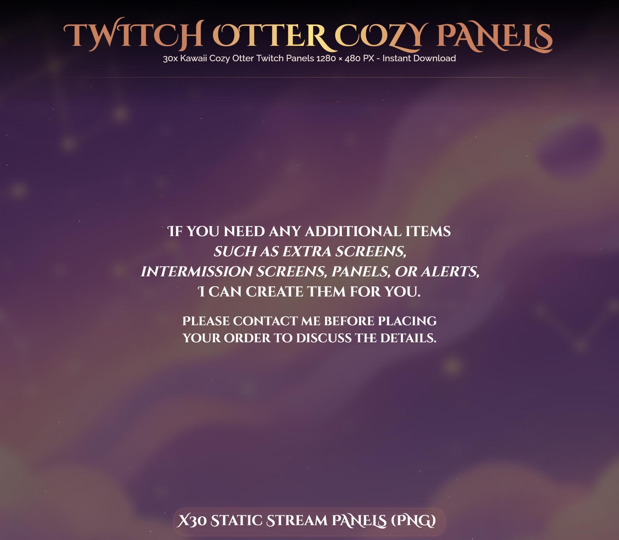 30x Twitch Otter Panels — preview photo 5