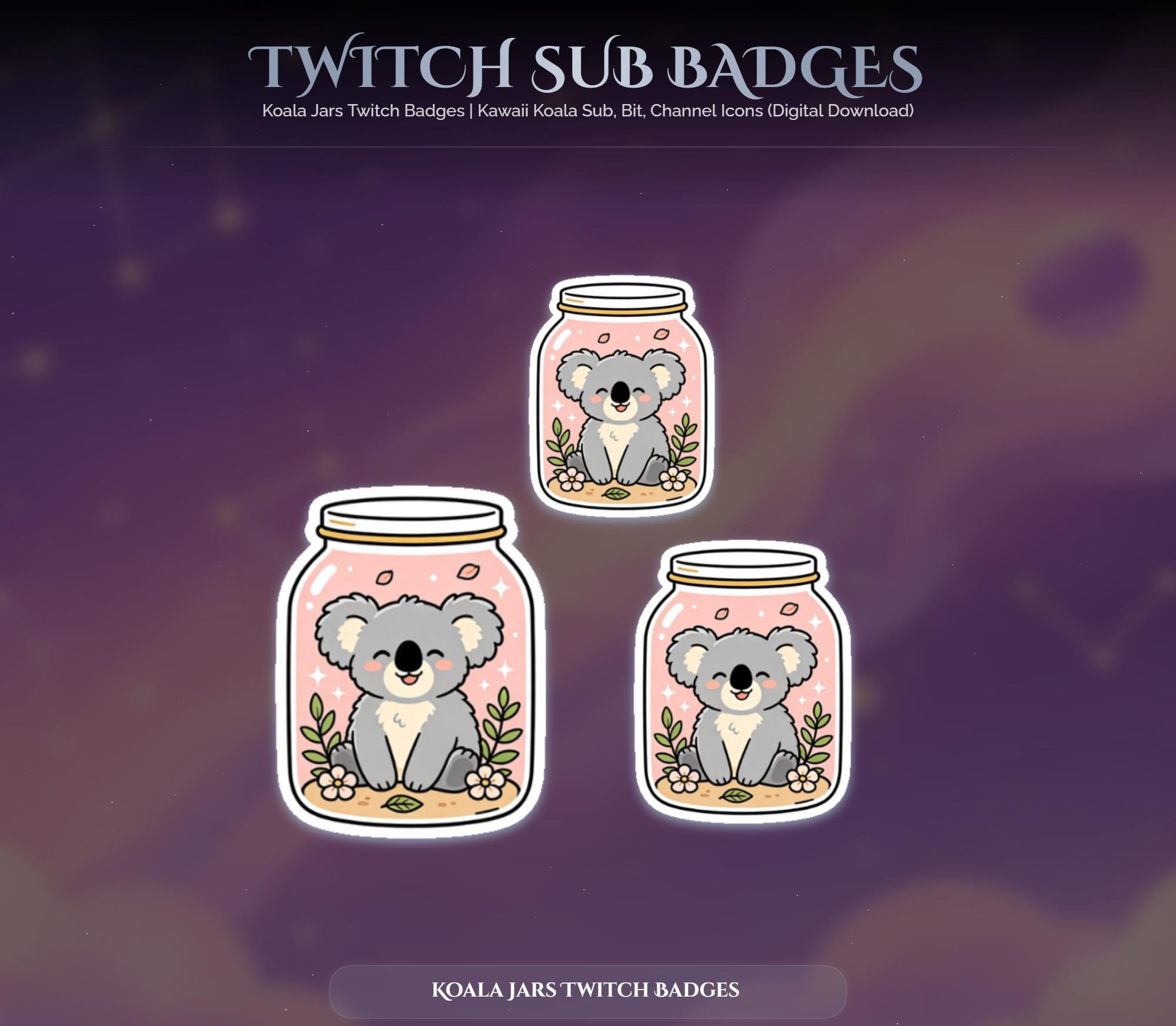 Koala Jars Twitch Badges — preview photo 5