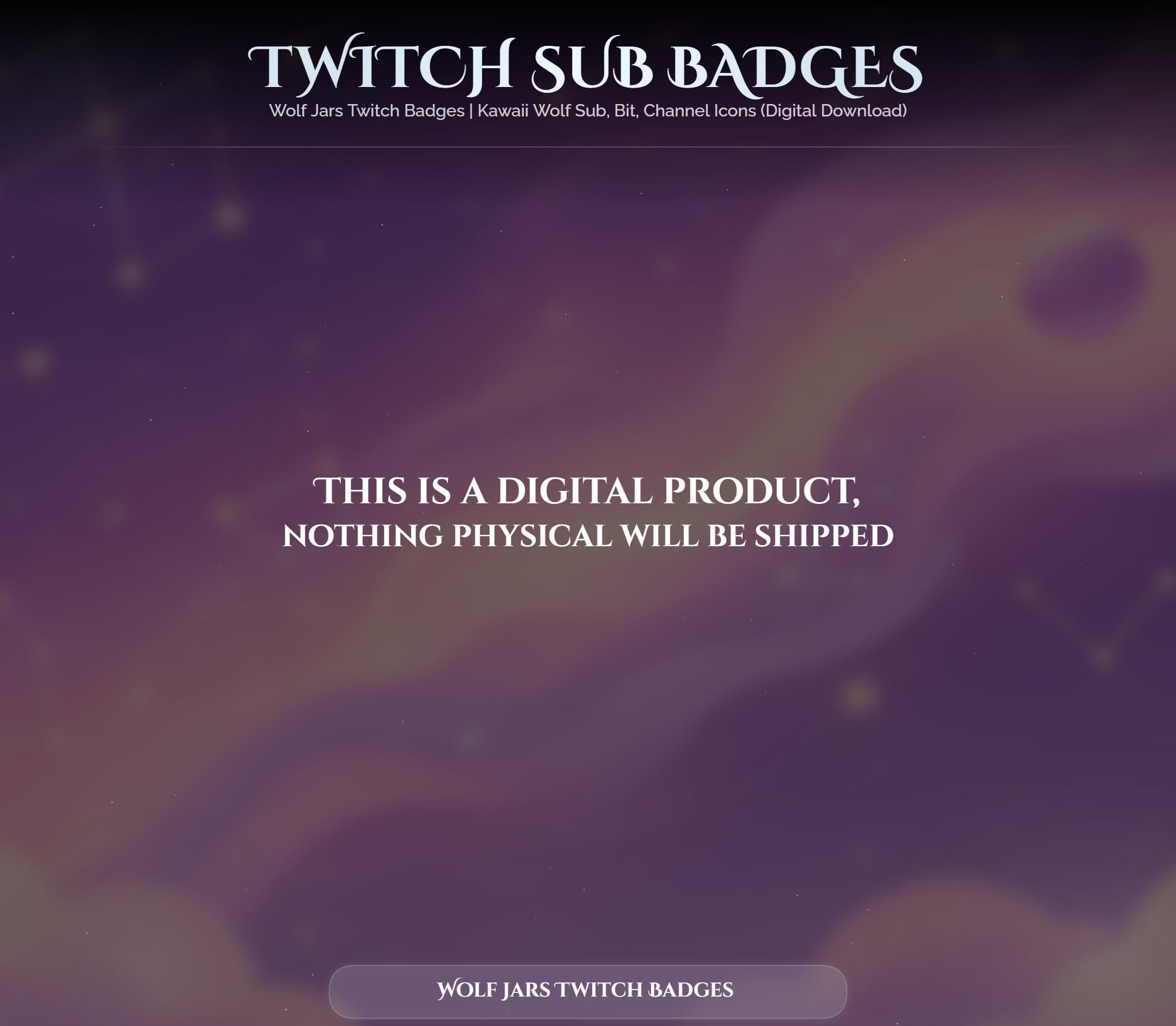 6 Wolf Jars Twitch Badges — preview photo 10