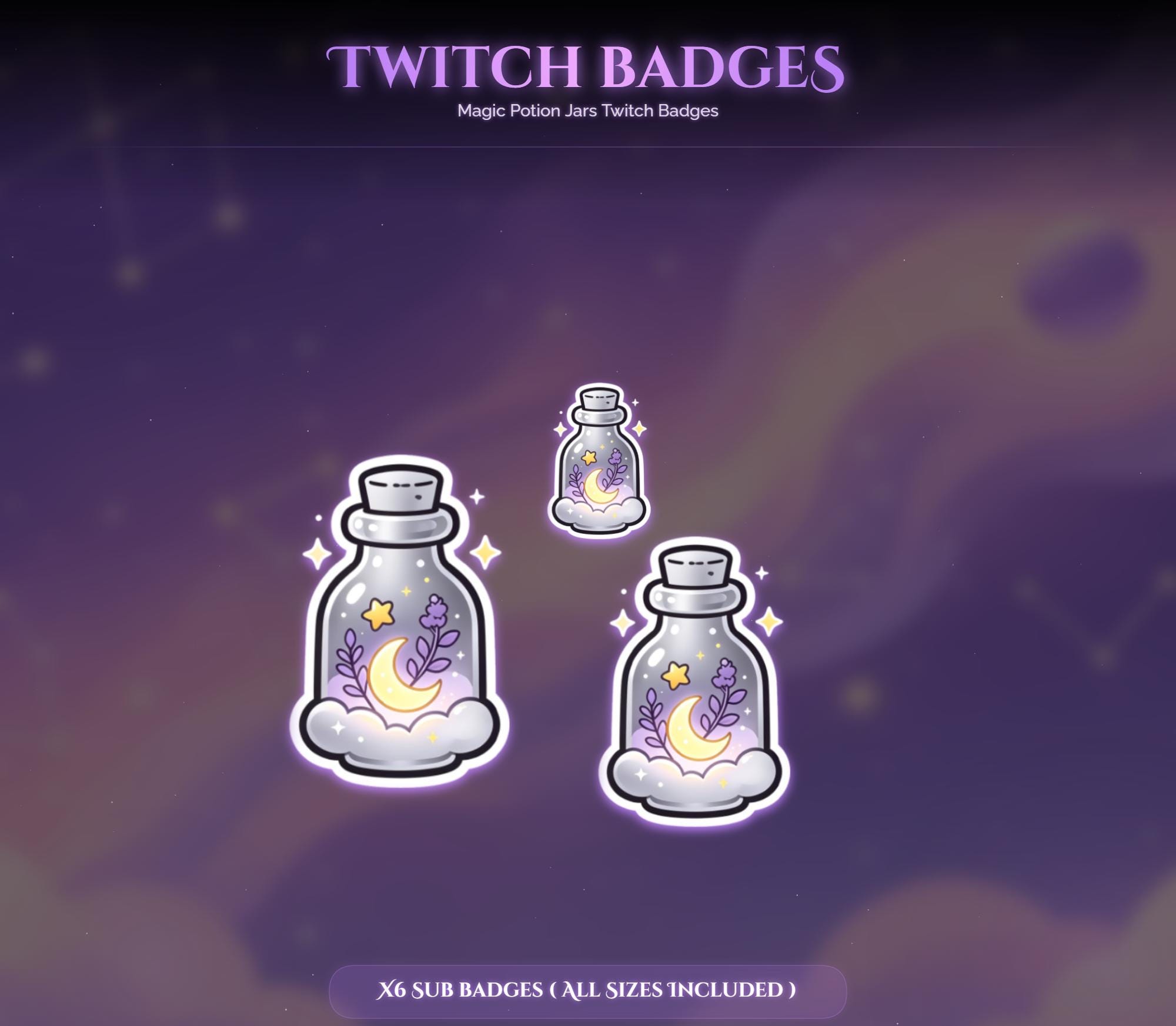 Magic Potion Jars Twitch Badges — preview photo 7