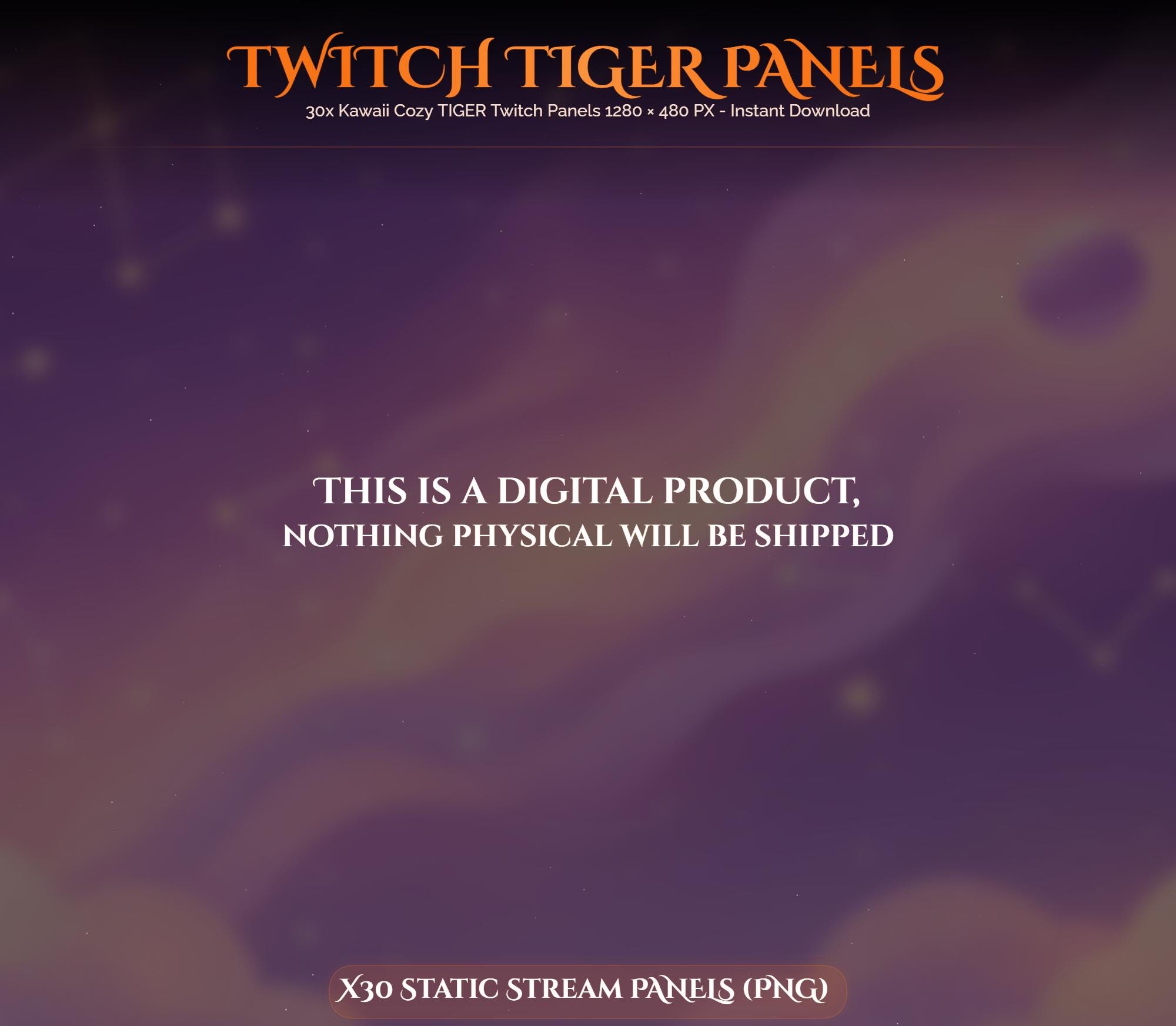 30x Twitch Tiger Panels — preview photo 5