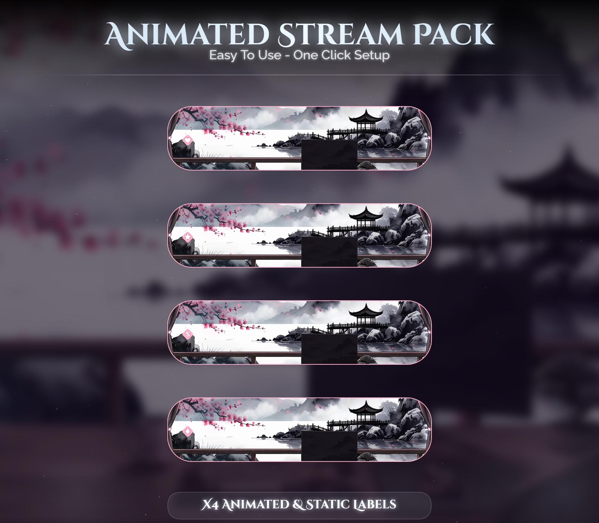 Cat Overlay Animated Stream Package: Twitch, YouTube, Kick — preview photo 8