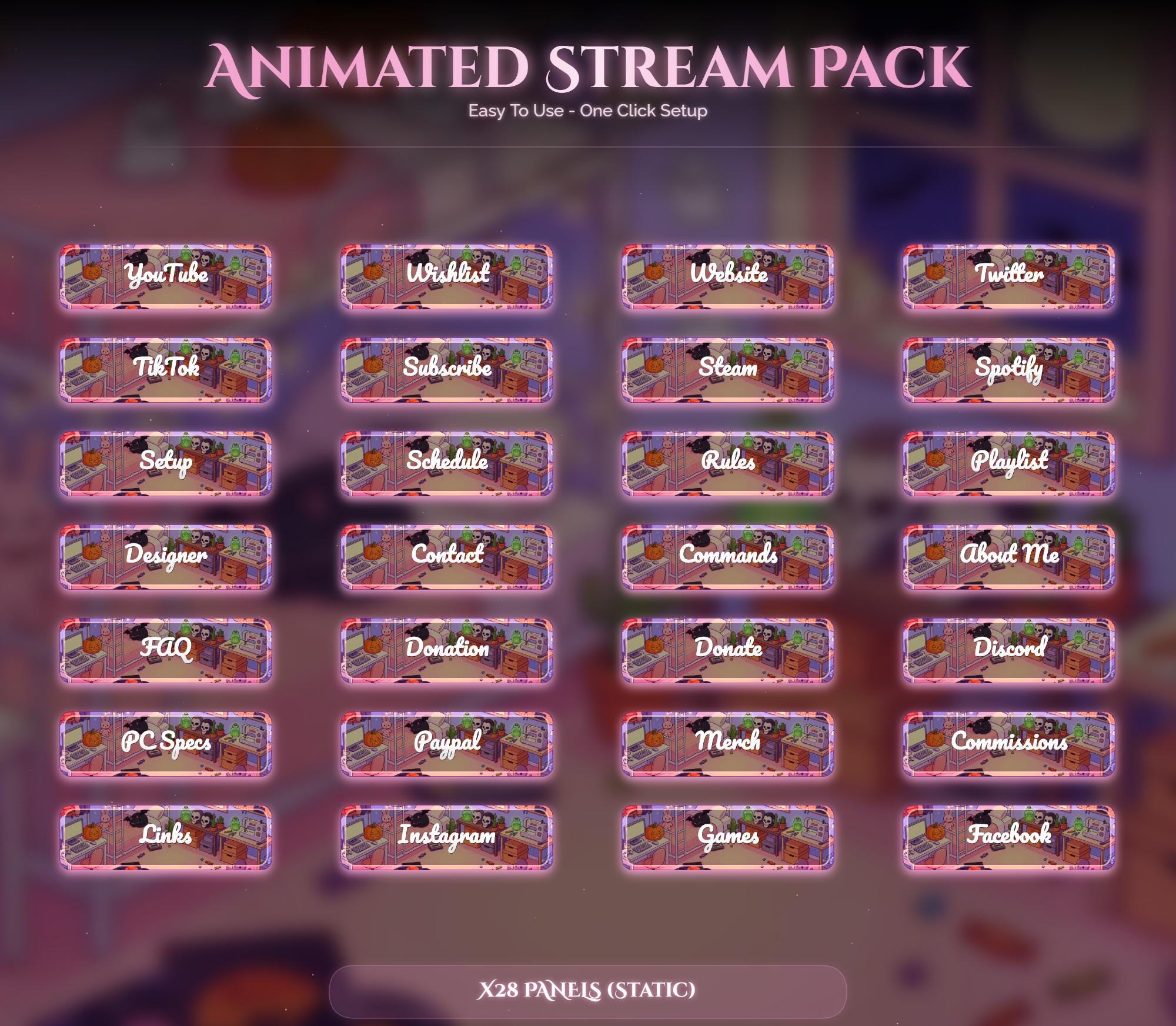 Halloween Cat Animated Overlay Pack — preview photo 4