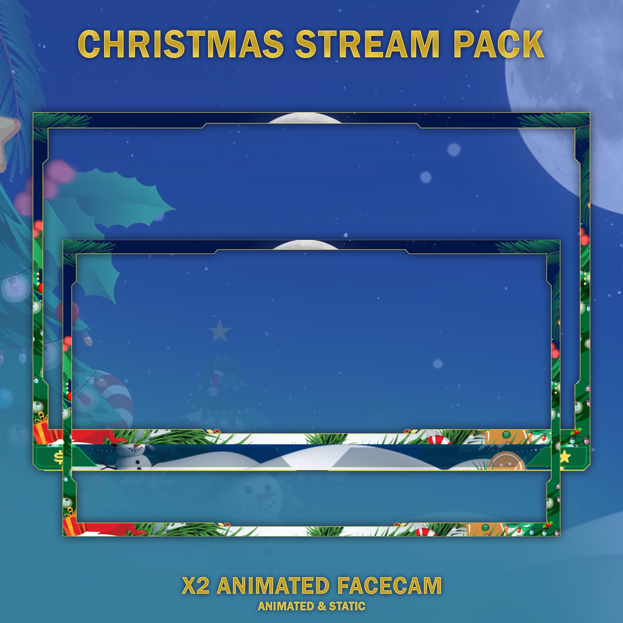 Christmas Animated Stream Package: For Twitch Overlay, YouTube, Kick, Facecam, Alerts, Christmas Overlays — preview photo 6
