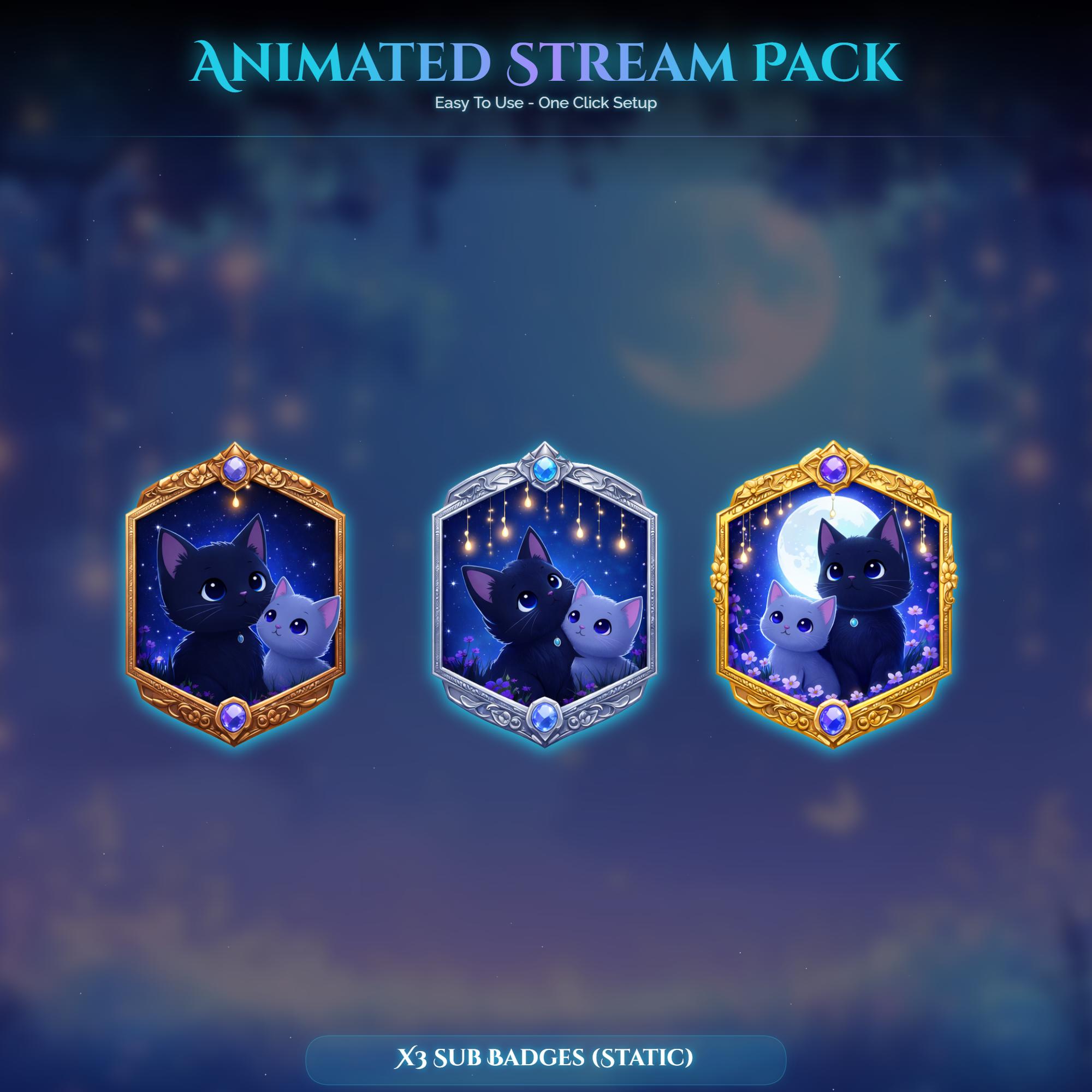 Cat Forest Animated Stream Package — preview photo 10