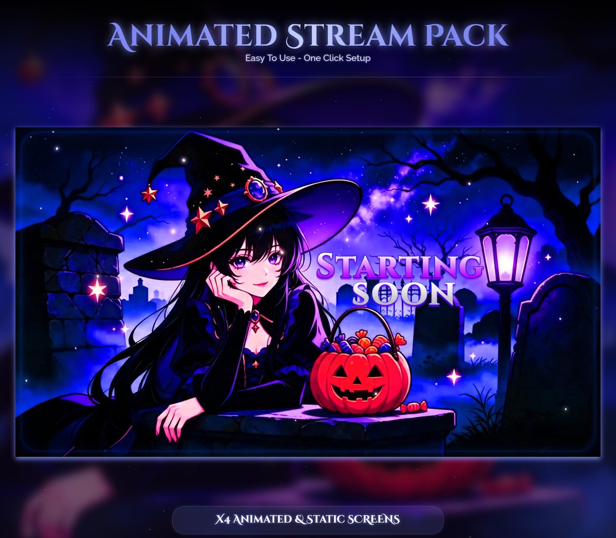 Halloween Witch Animated Overlay — preview photo 9