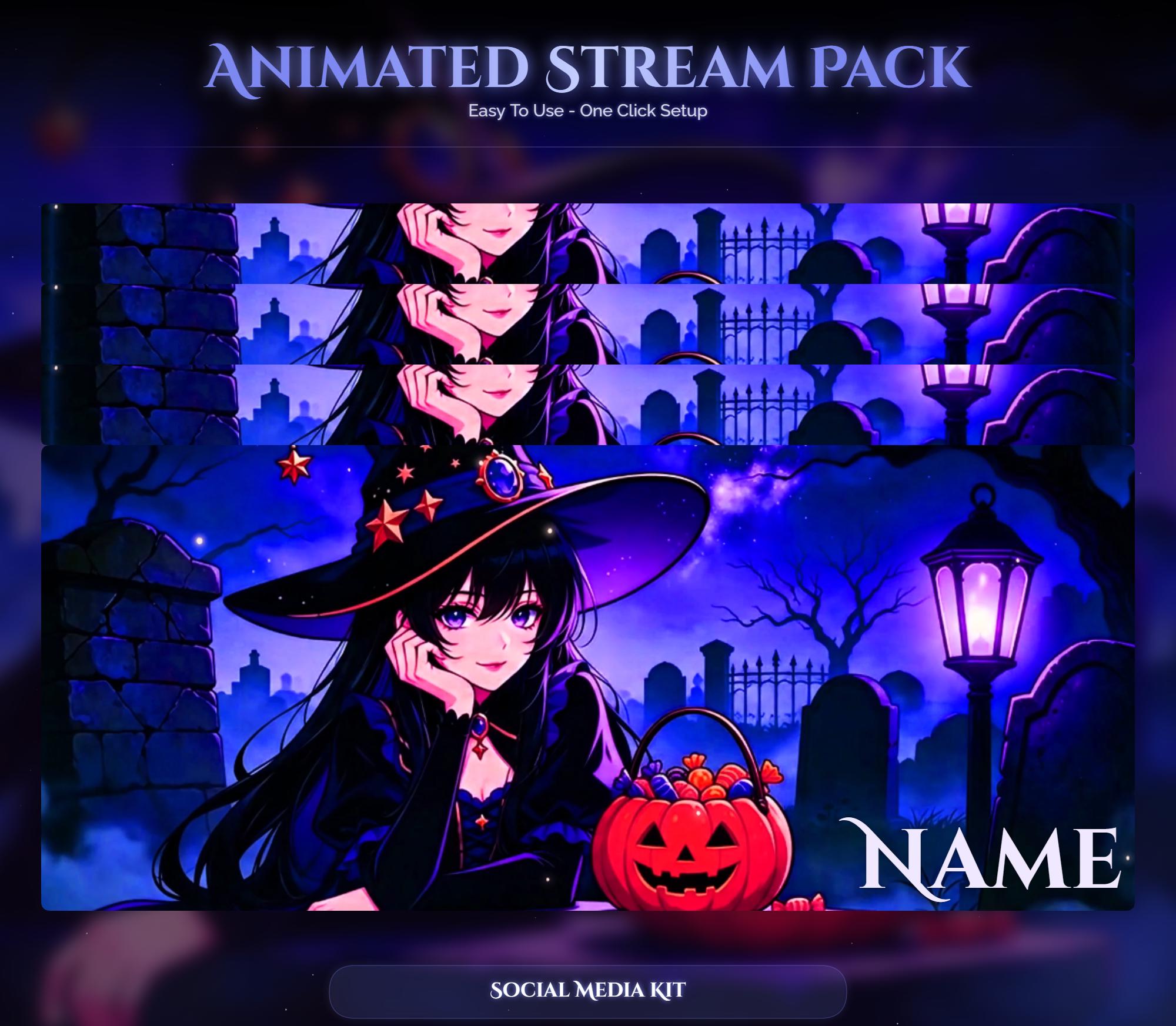 Halloween Witch Animated Overlay — preview photo 8